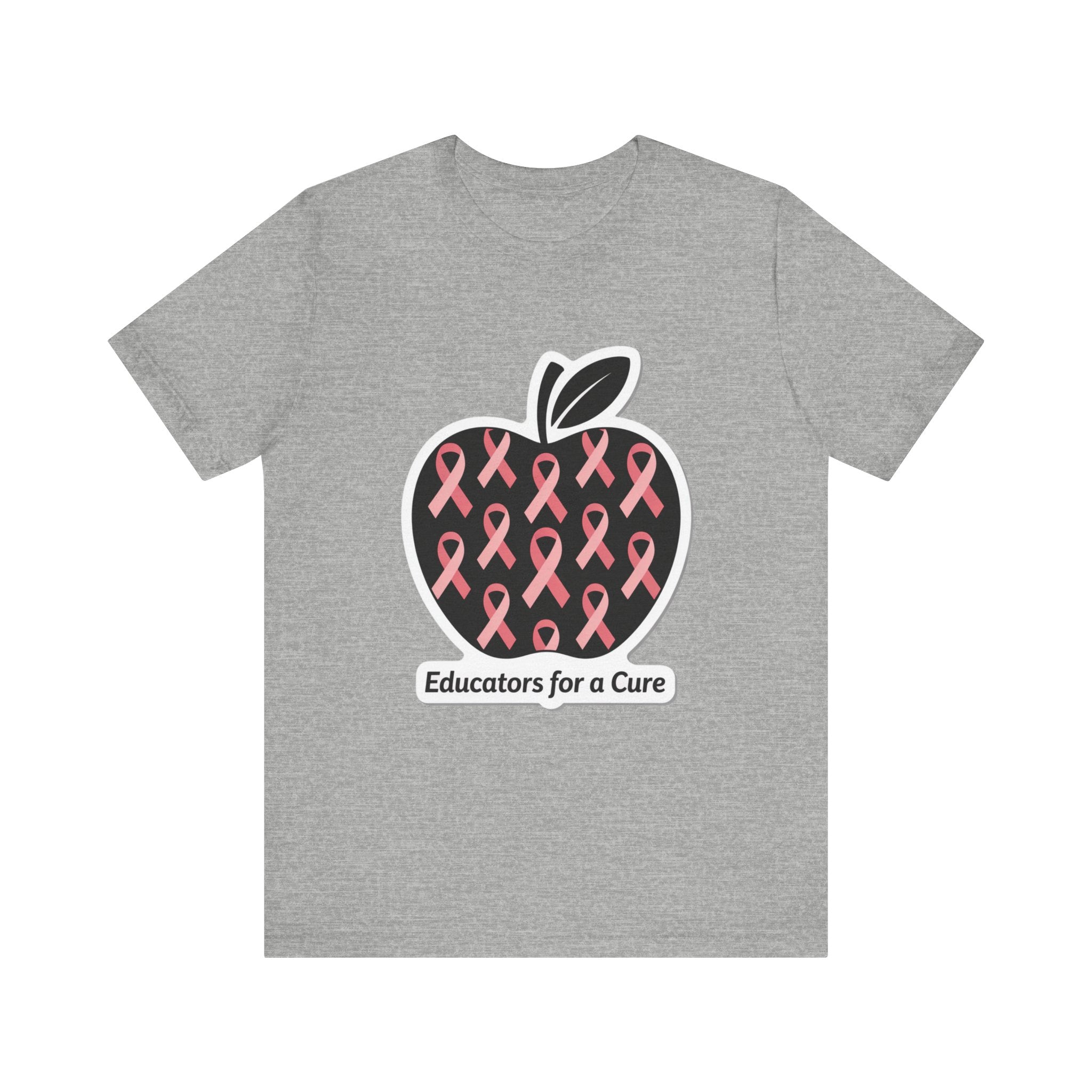 Educators for a Cure Unisex Short Sleeve Tee, Breast Cancer Awareness Shirt