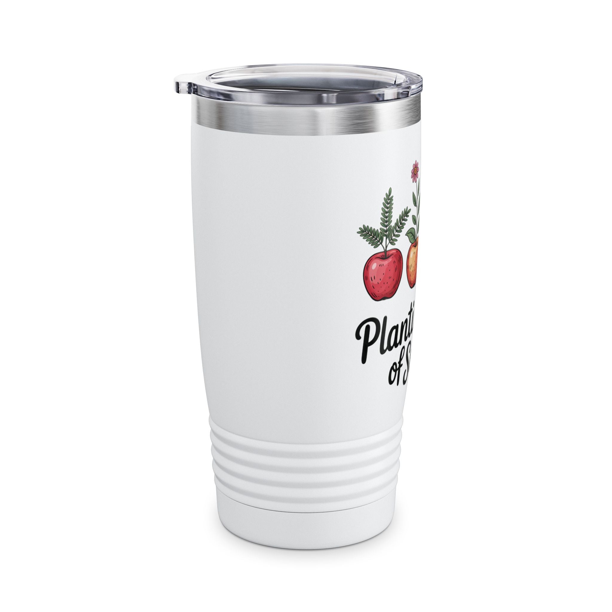 Inspirational Ringneck Tumbler - Planting Seeds of Success, Travel Mug, Motivational Drinkware, Gift for Teachers, Gardening Enthusiast