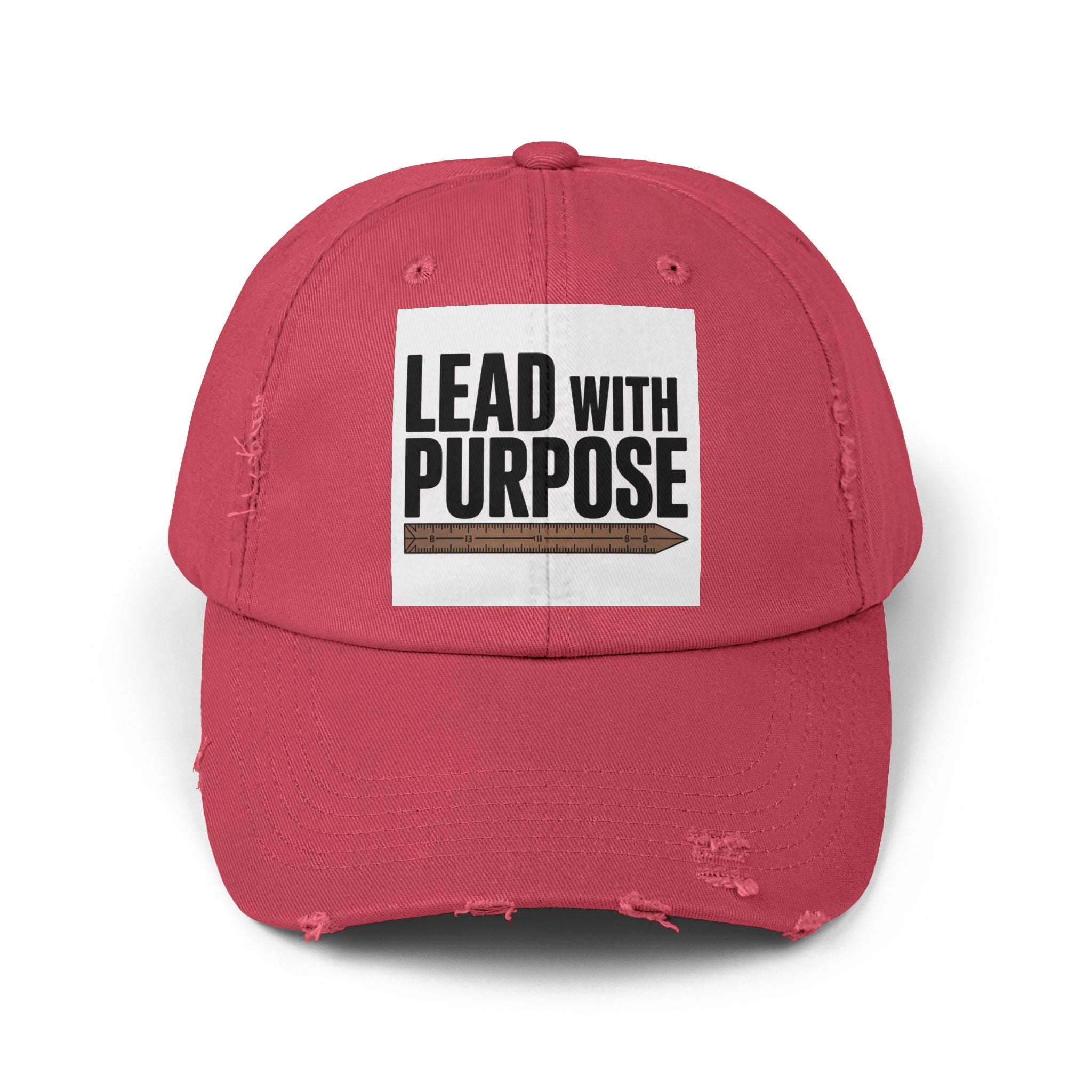 Distressed Cap with Inspirational Message, Casual Hat, Gift for Leaders, Motivational Headwear, Everyday Wear, Accessory for All Occasions