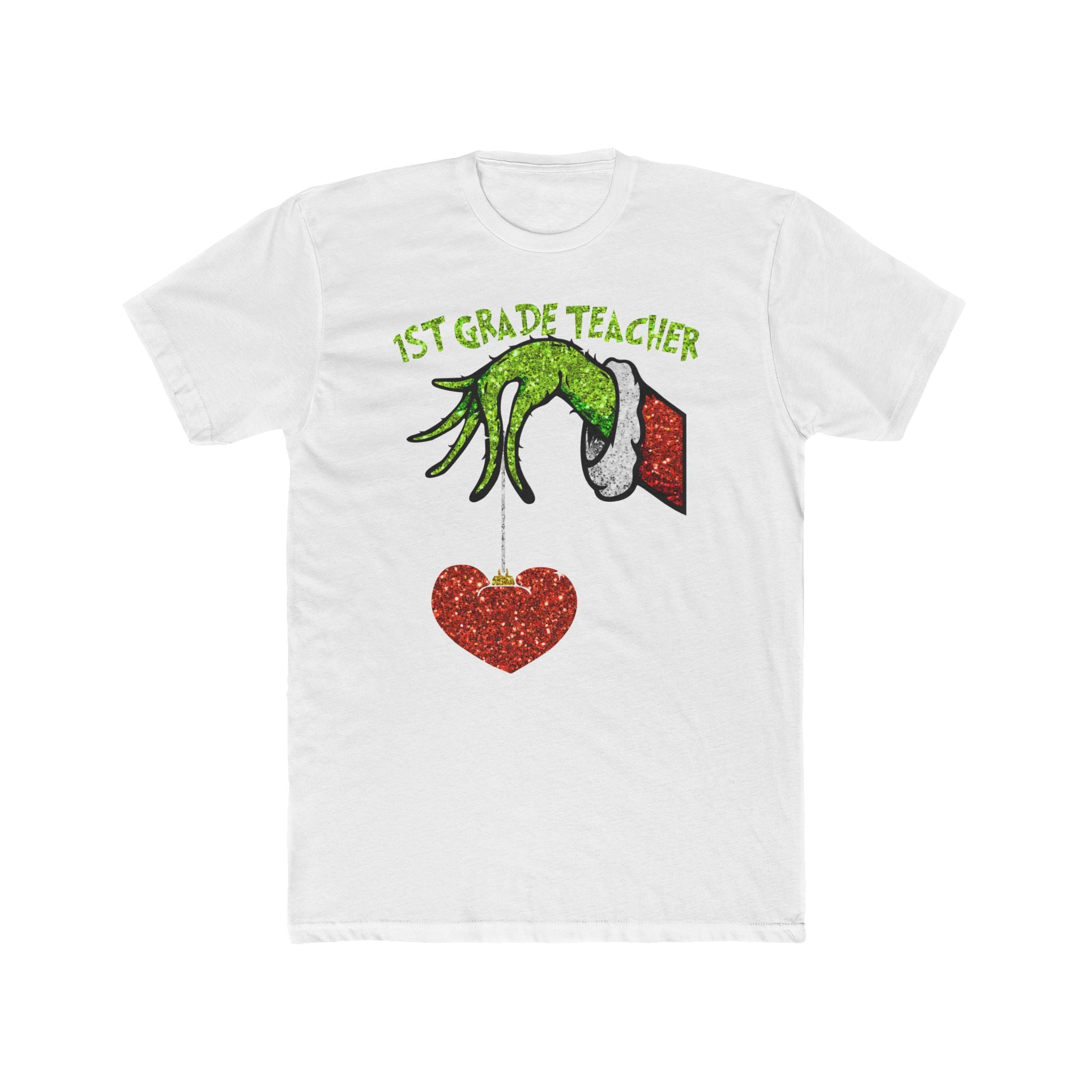 Grinch Hand '1st Grade Teacher' Christmas T-Shirt — Holiday Teacher Gift