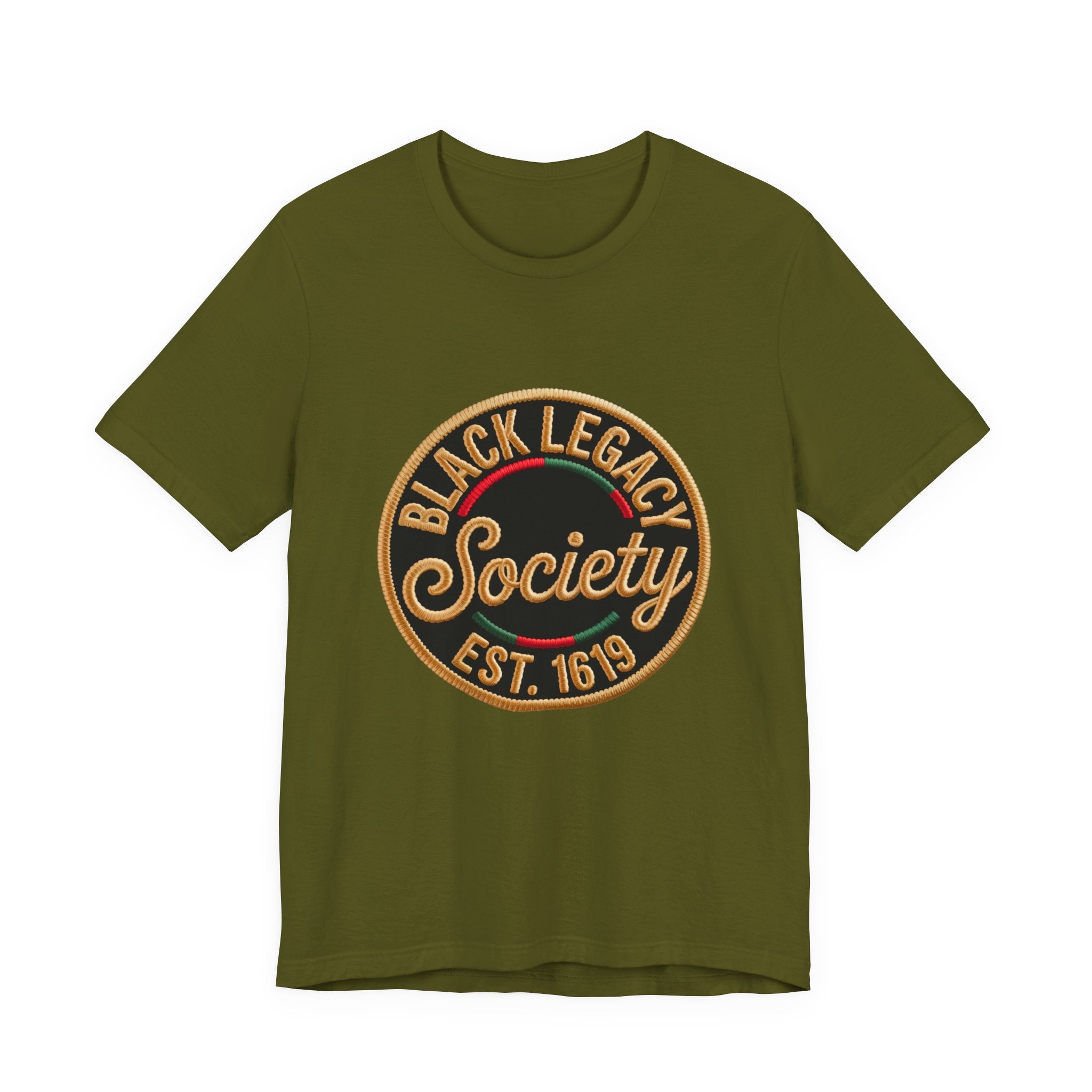 Black Legacy Society Tee – Vintage Emblem Est. 1619 T-Shirt