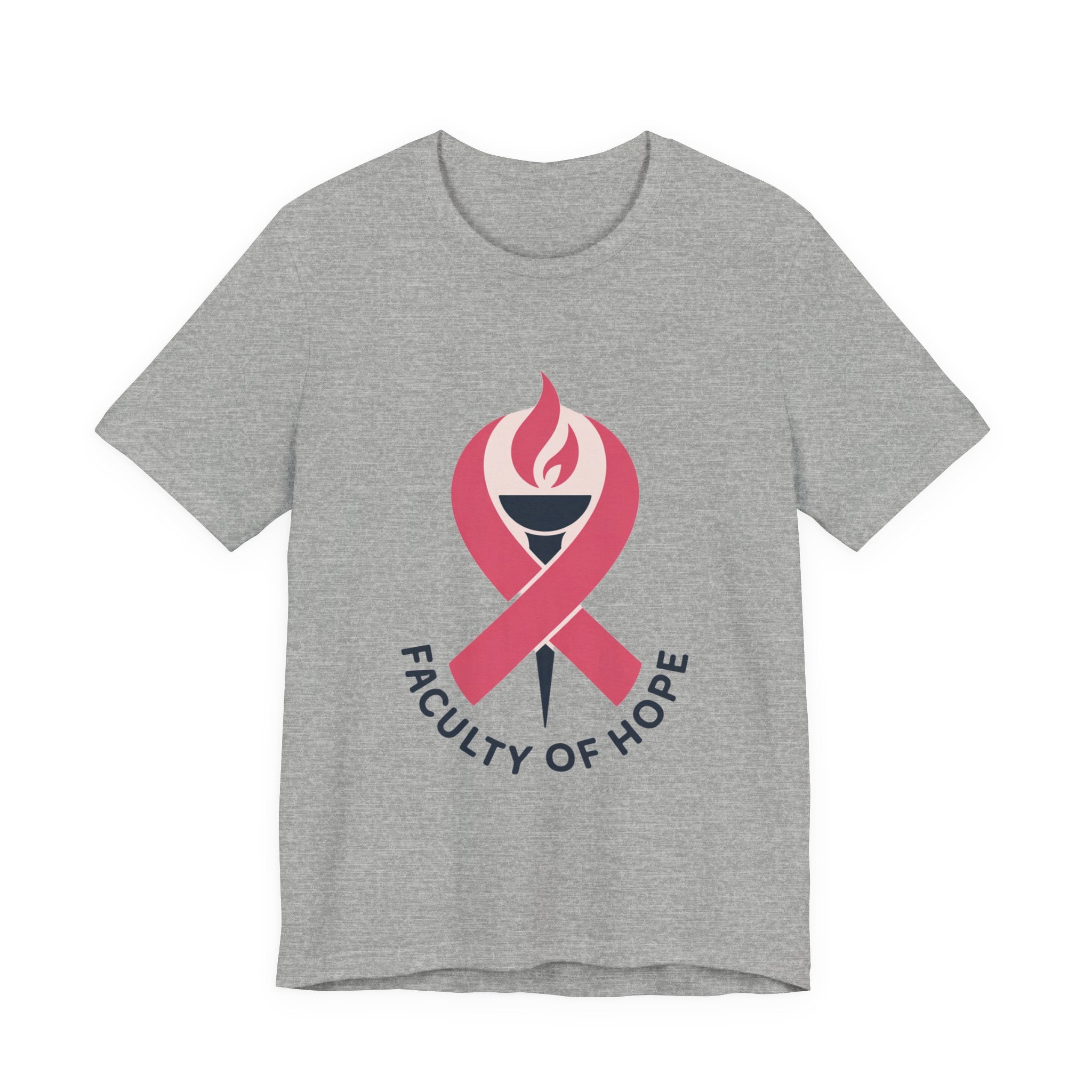 Faculty of Hope Unisex Jersey Tee - Inspirational T-Shirt, Cancer Awareness Shirt, Gift for Teachers, Supportive Apparel, Hope Merchandise