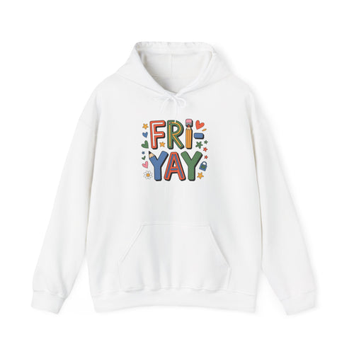 Cheerful Unisex Hooded Sweatshirt - Perfect for Casual Fridays, Birthdays, Cozy Nights, or Gift Giving