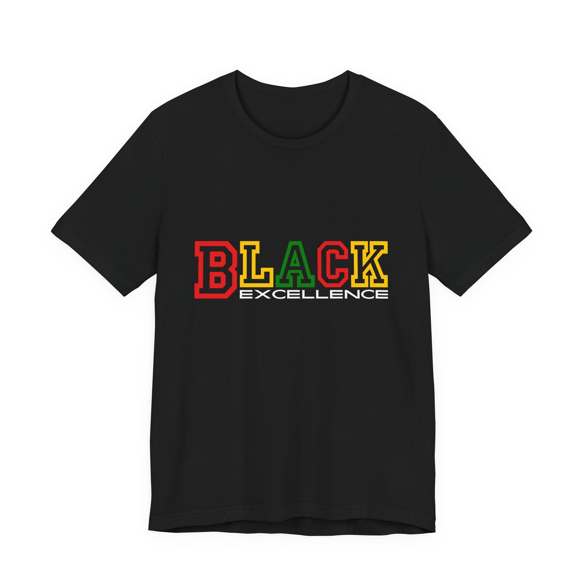 Black Excellence Tee — Pan-African Colors Pride Shirt