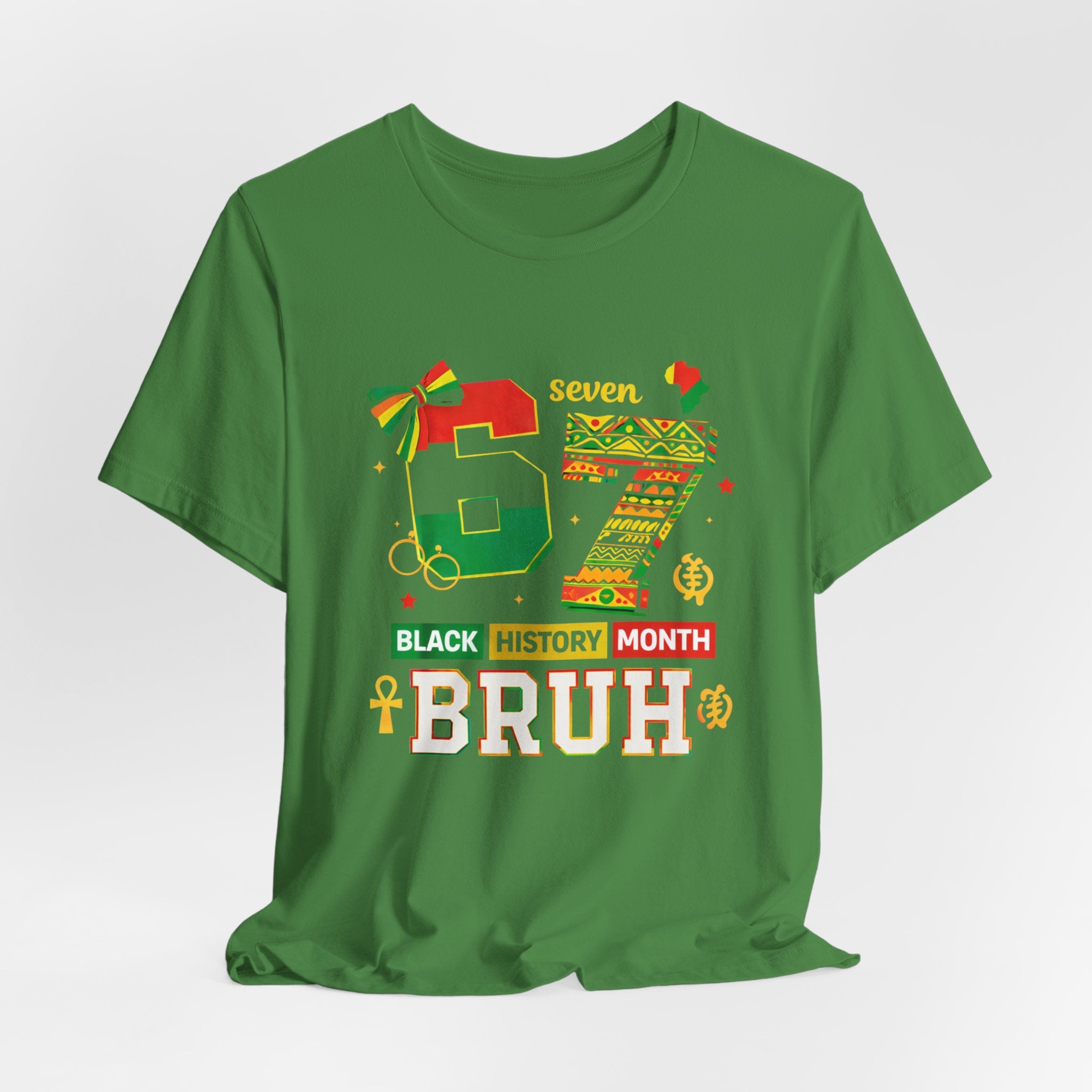 Black History Month '67 BRUH Tee – Kente Inspired Celebration Shirt