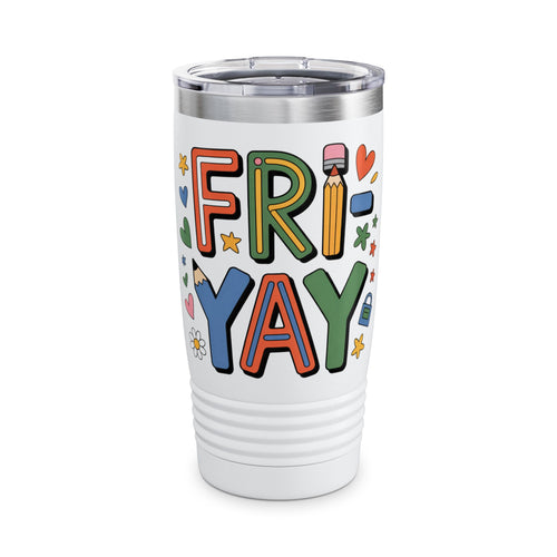 Colorful FRIDAY 20oz Tumbler | Fun Drinkware for Weekend Vibes | Perfect Gift for Friends & Family, Travel Mug, Coffee Cup, Insulated [...]