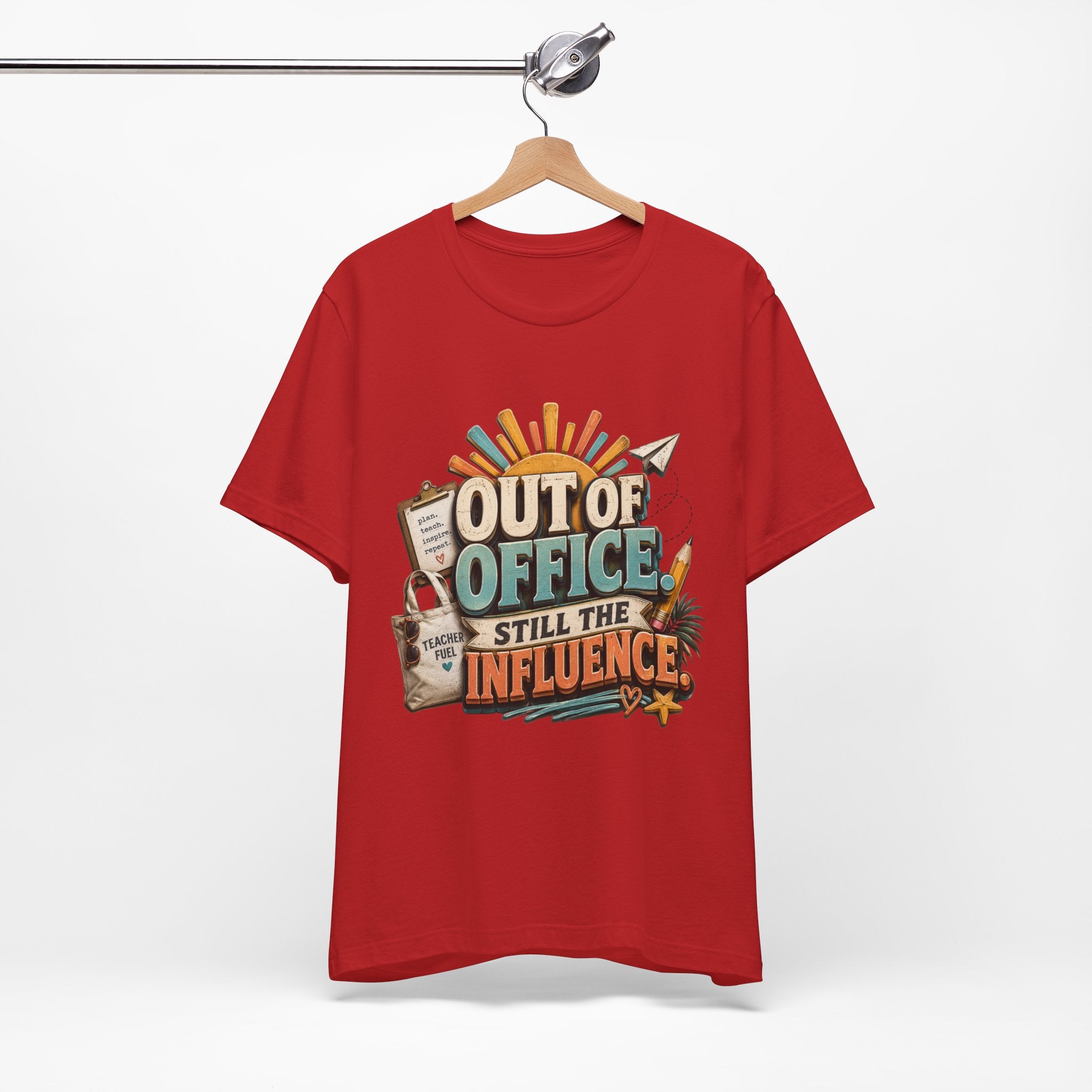 Out of Office Still the Influence T‑Shirt — Vacation & Influencer Beach Tee