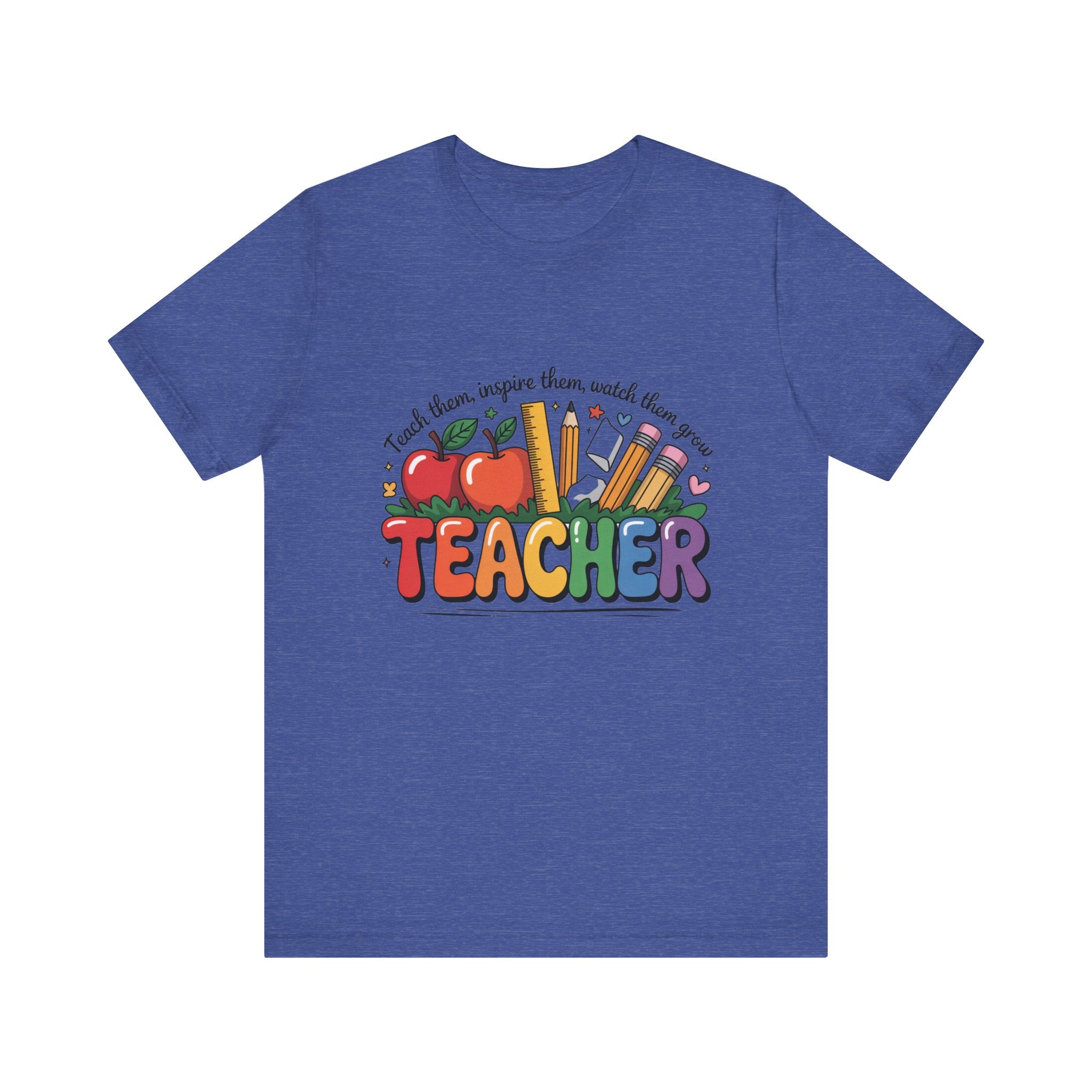 Colorful Teacher Appreciation Unisex Tee, Perfect Gift for Educators, Back to School, Graduation Gift, Teacher's Day, Classroom Wear