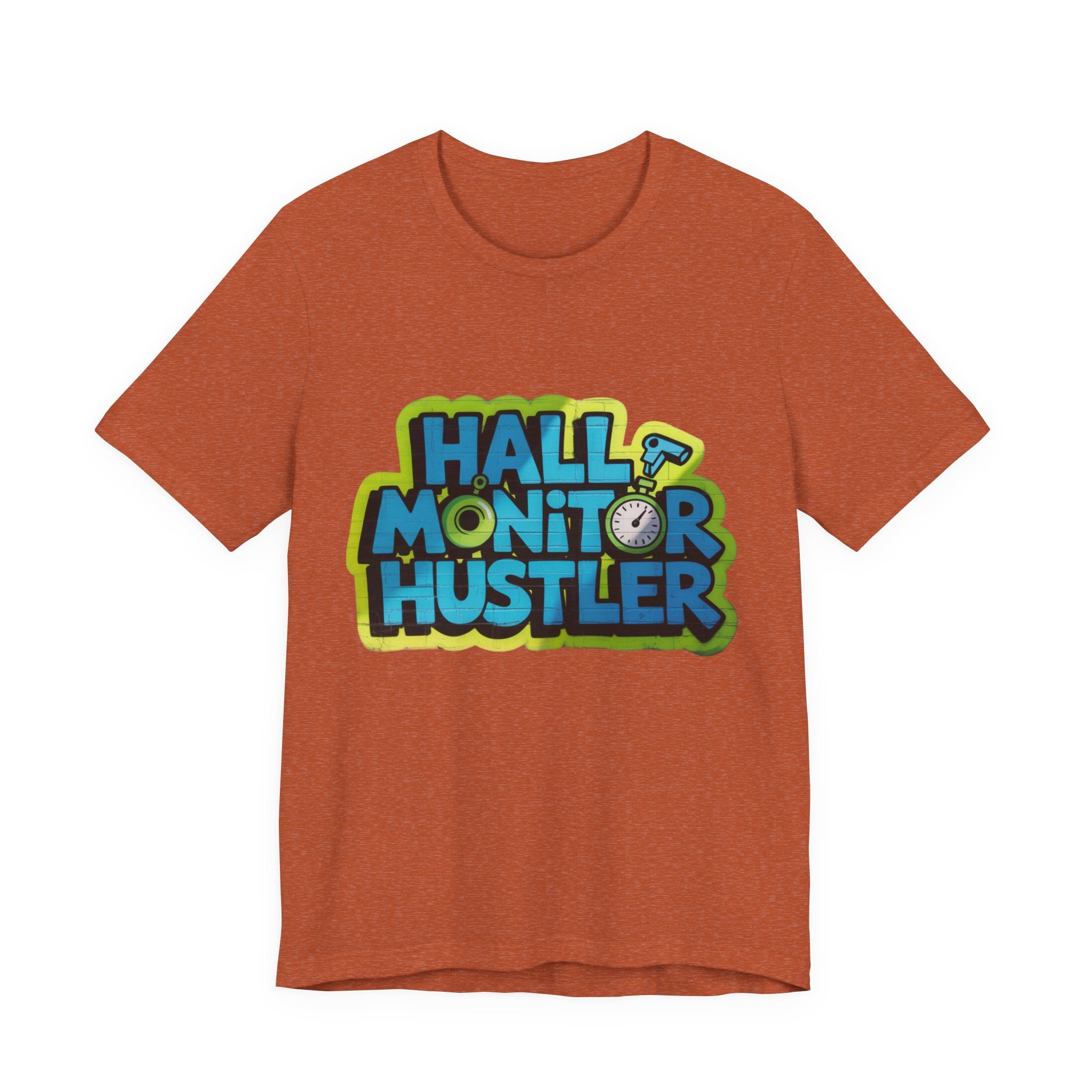 Hall Monitor Hustler Tee, Fun Teacher T-Shirt, Gift for Educators, School Spirit Shirt, Casual Everyday Wear, Back to School Gear