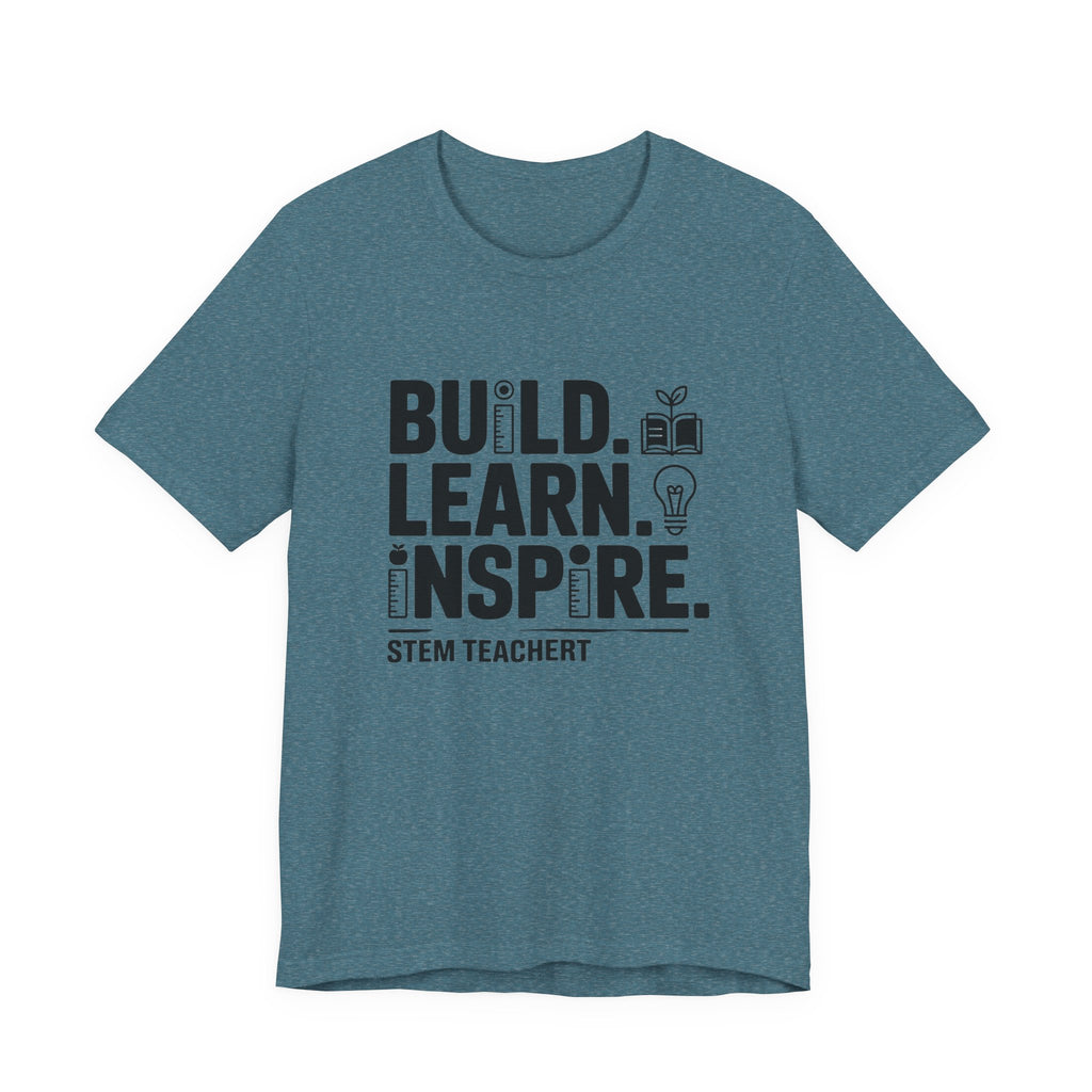 Inspire STEM Teacher Tee, Educational Shirt, Unisex T-Shirt, Teacher Gift, Back to School Outfit, Motivational Apparel