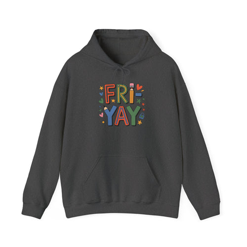 Cheerful Unisex Hooded Sweatshirt - Perfect for Casual Fridays, Birthdays, Cozy Nights, or Gift Giving