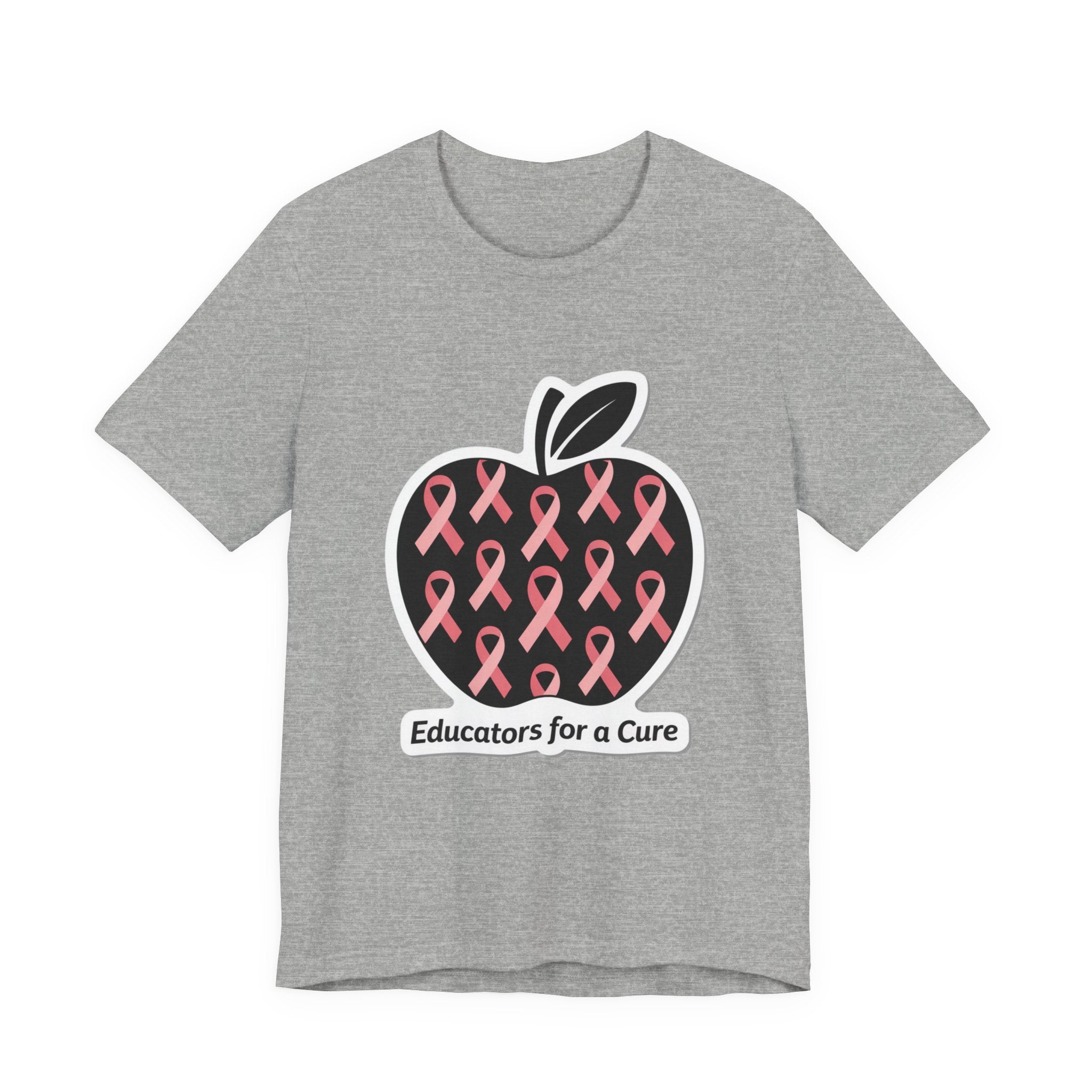 Educators for a Cure Unisex Short Sleeve Tee,  Breast Cancer Awareness Shirt