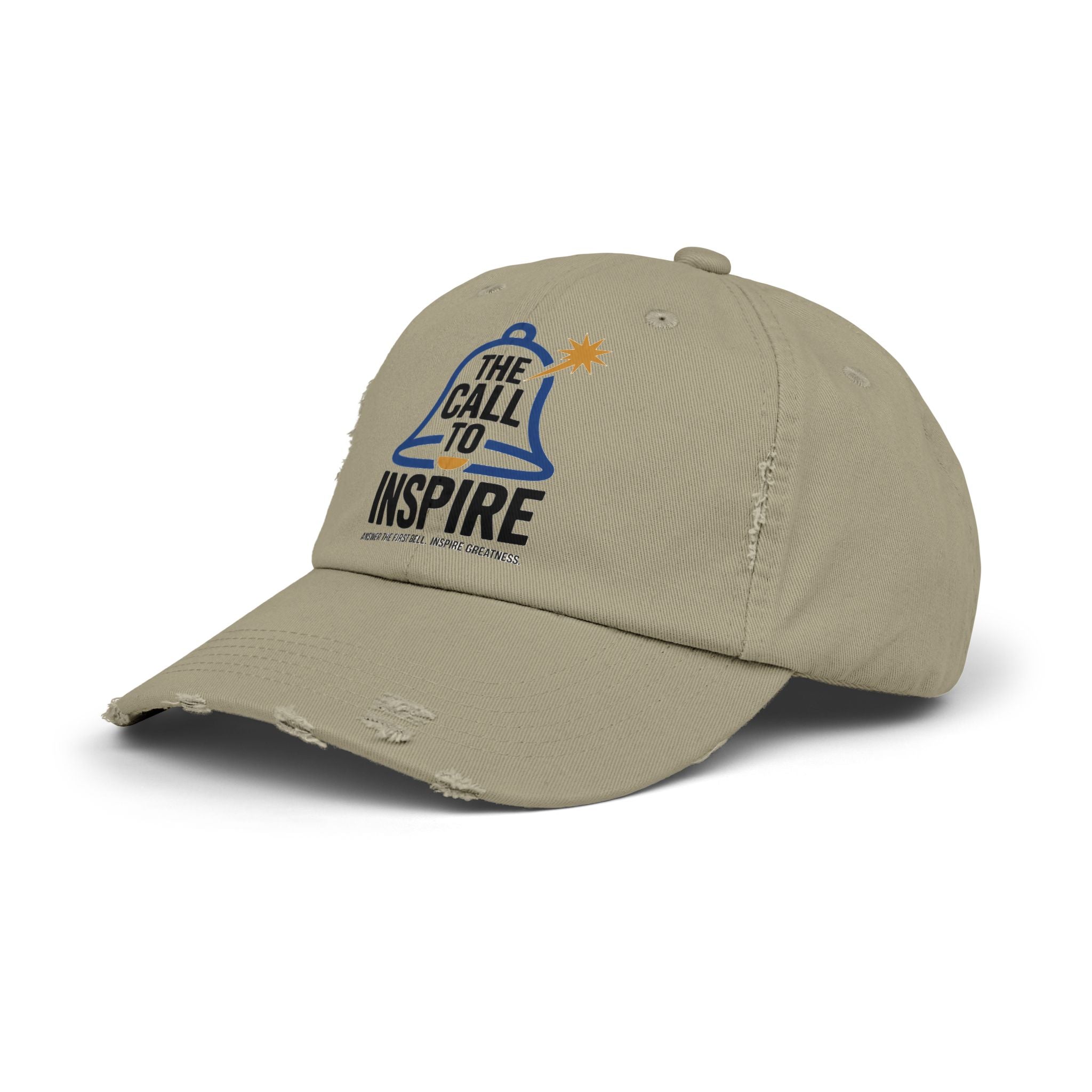 Inspiring Unisex Distressed Cap | Motivational Hat, Gift for Graduates, Everyday Wear, Trendy Cap