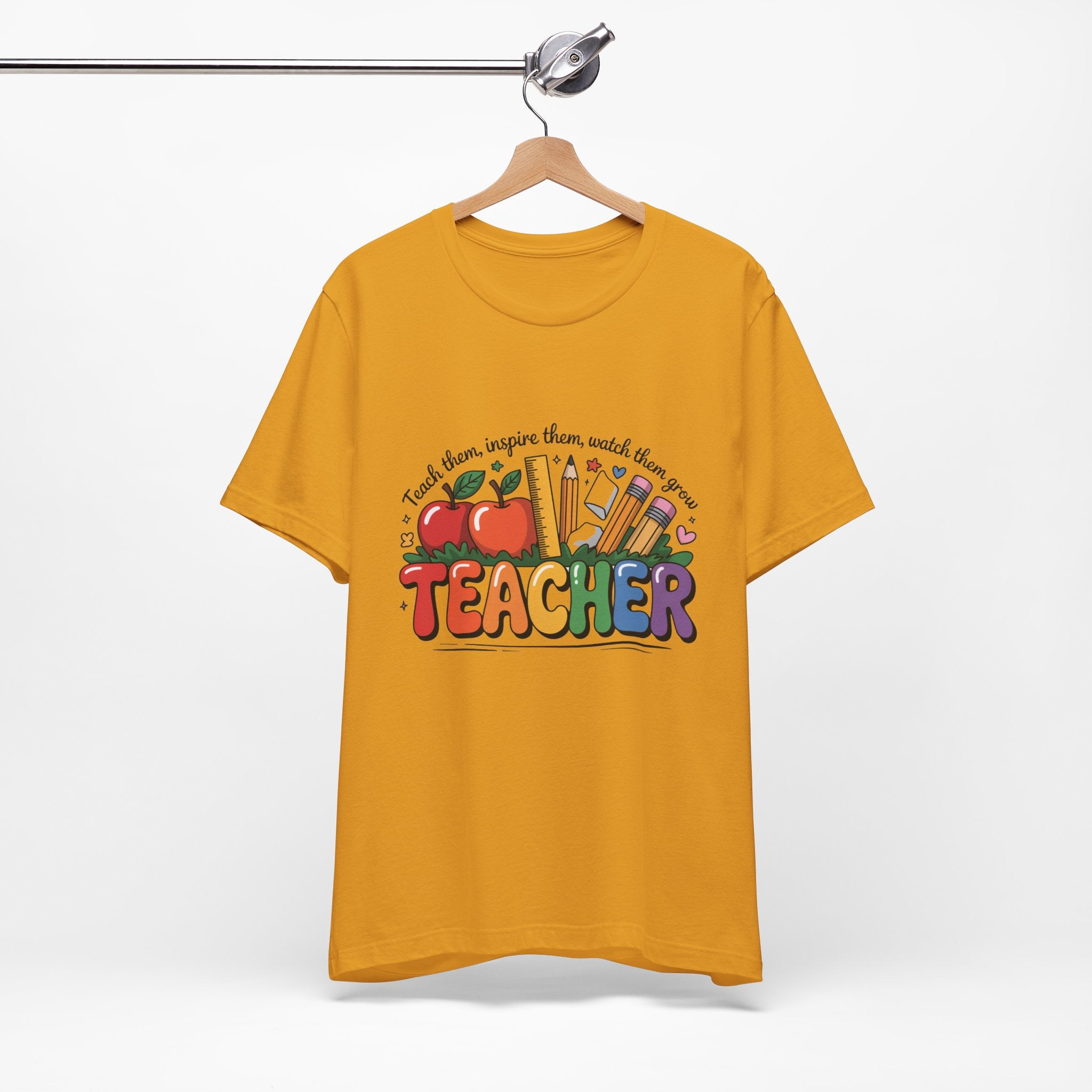Colorful Teacher Appreciation Unisex Tee, Perfect Gift for Educators, Back to School, Graduation Gift, Teacher's Day, Classroom Wear