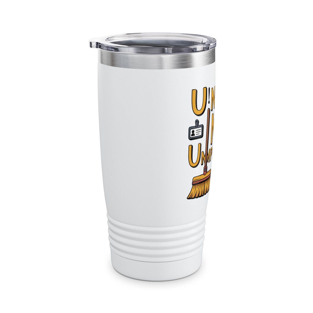 Support Staff Tumbler, Motivational Travel Mug, Office Drinkware, Gift for Team, Unseen Not Unimportant, 20oz Insulated Cup