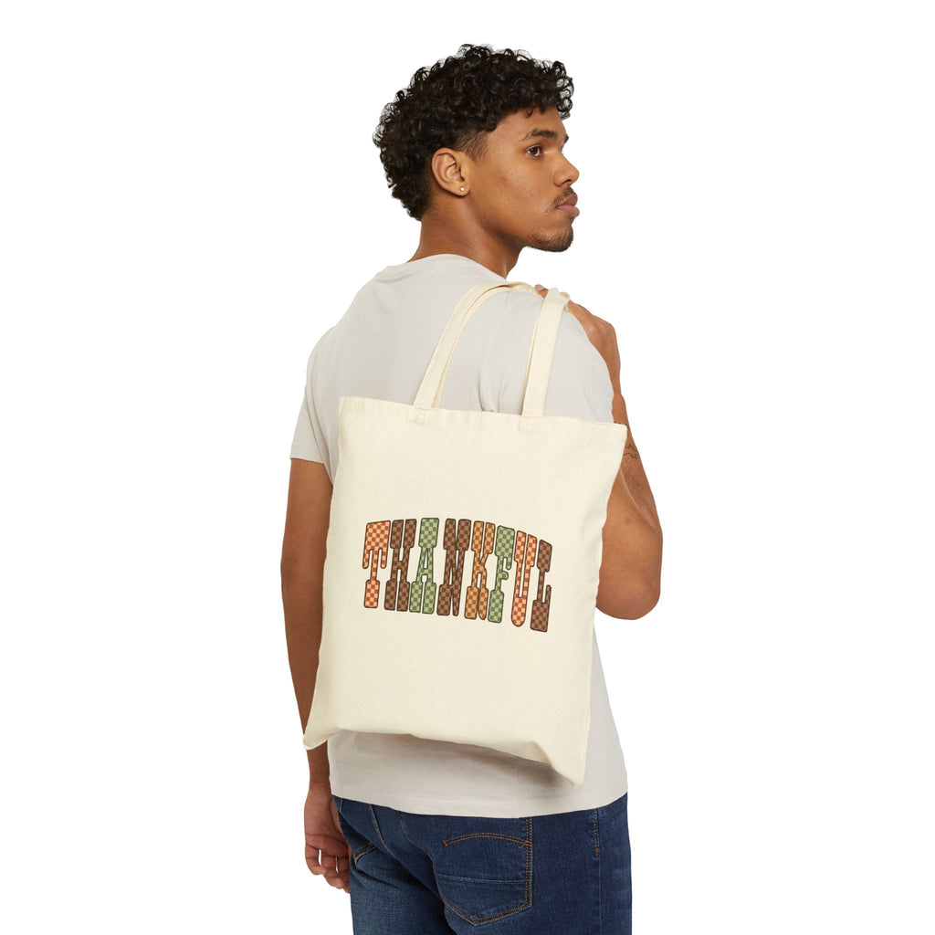 Thankful Cotton Canvas Tote Bag