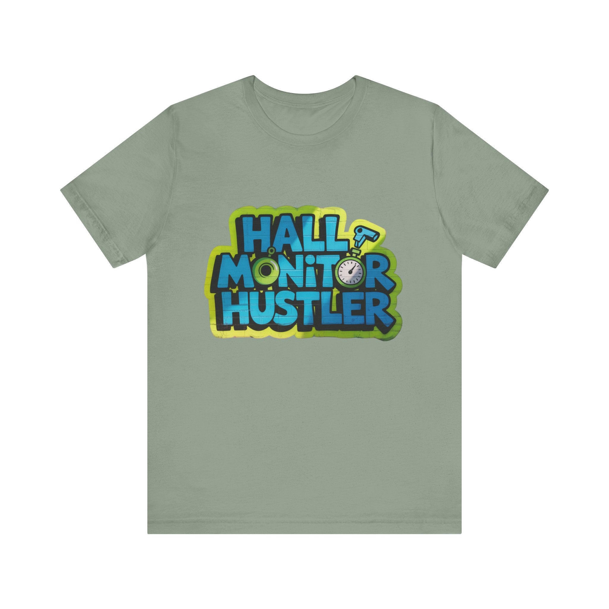 Hall Monitor Hustler Tee, Fun Teacher T-Shirt, Gift for Educators, School Spirit Shirt, Casual Everyday Wear, Back to School Gear