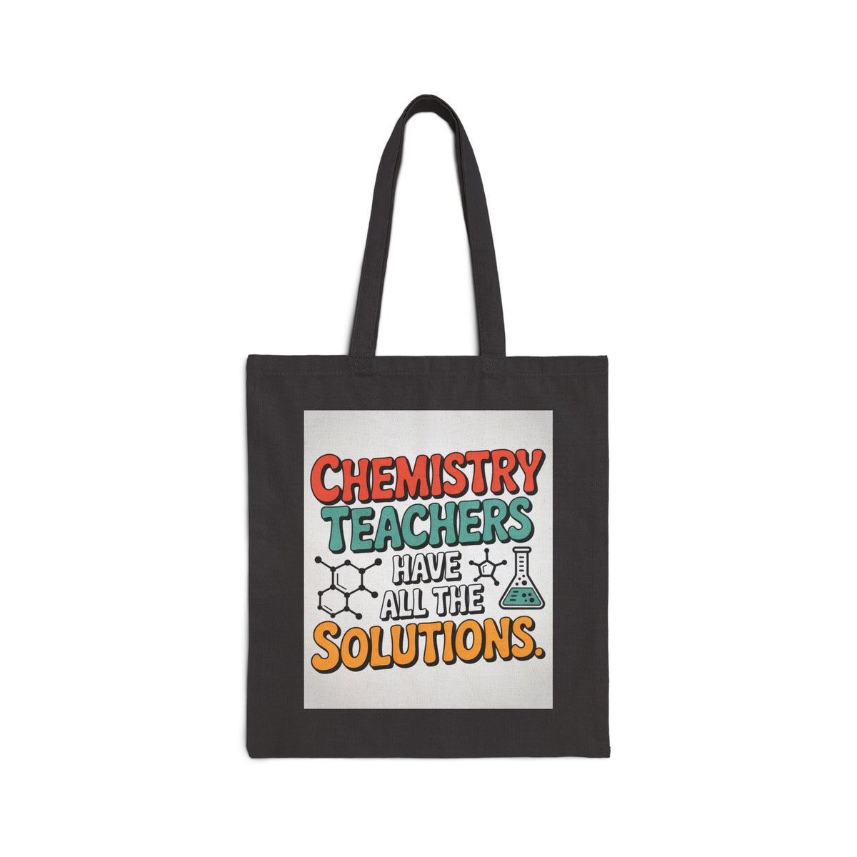 Chemistry Teacher Cotton Canvas Tote Bag – Perfect Gift for Educators, School Supplies, Eco-Friendly Bag, Back to School
