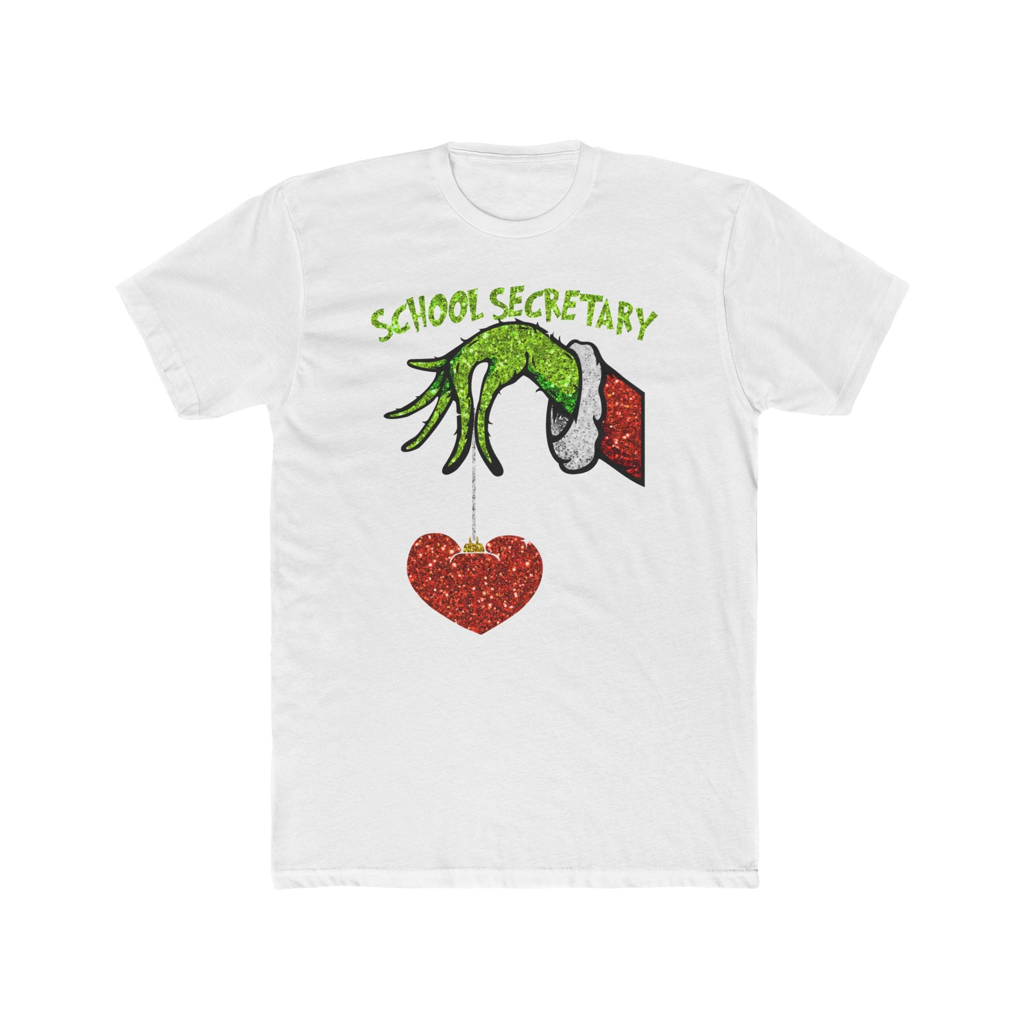 School Secretary Grinch Holding Heart T-Shirt
