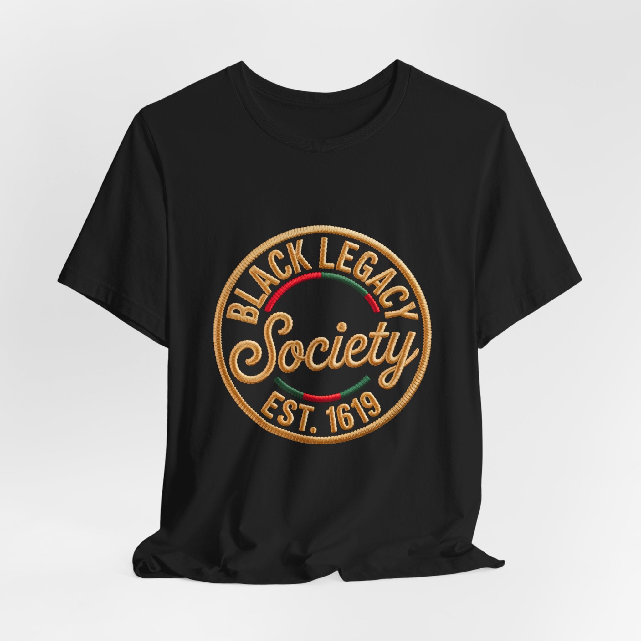 Black Legacy Society Tee – Vintage Emblem Est. 1619 T-Shirt