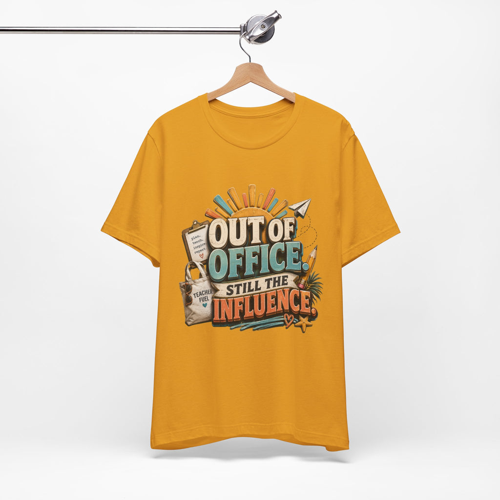 Out of Office Still the Influence T‑Shirt — Vacation & Influencer Beach Tee