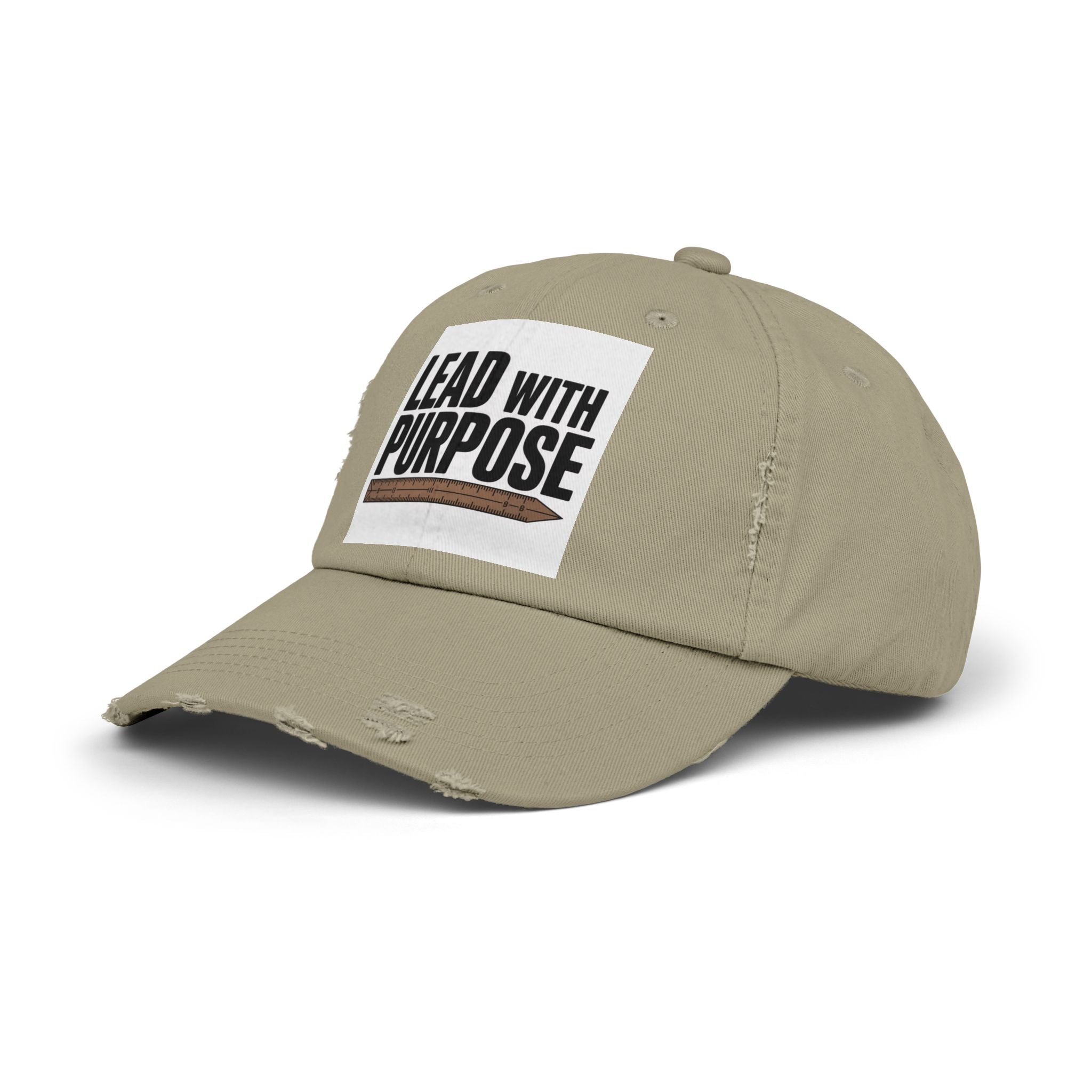 Distressed Cap with Inspirational Message, Casual Hat, Gift for Leaders, Motivational Headwear, Everyday Wear, Accessory for All Occasions