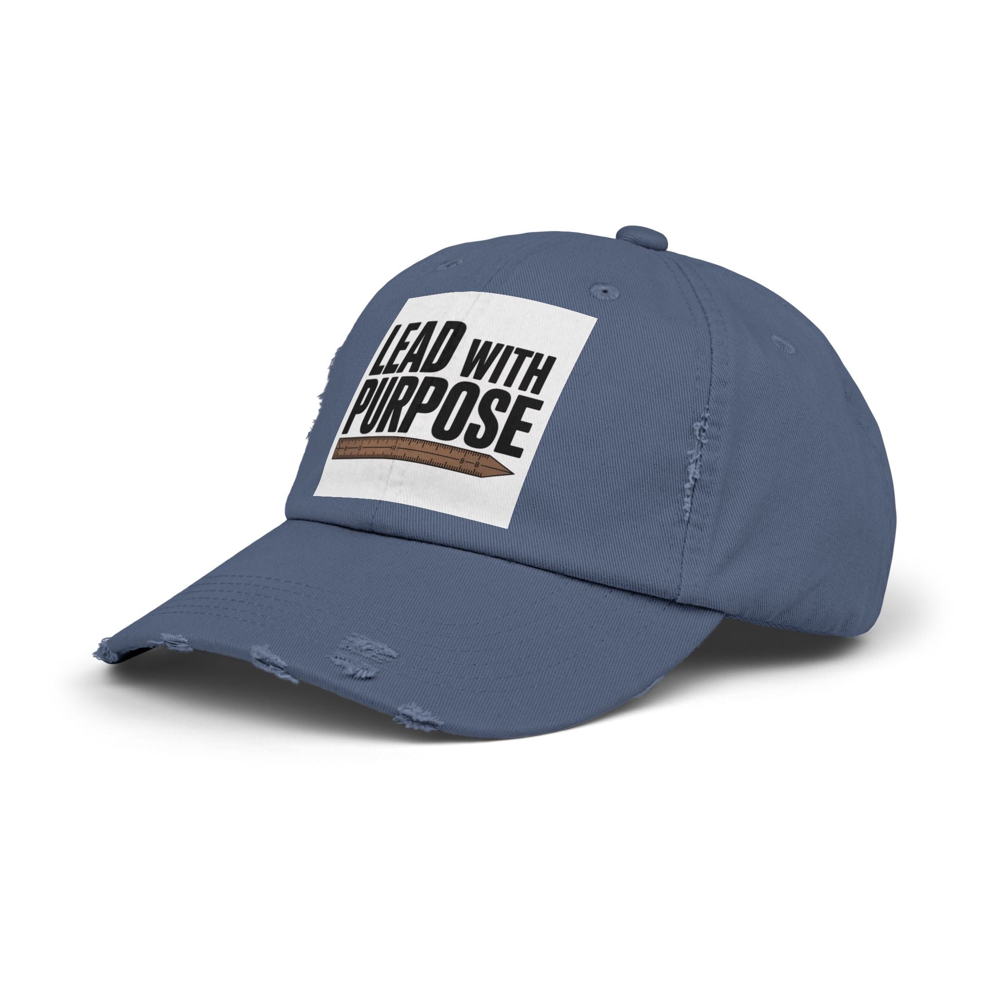 Distressed Cap with Inspirational Message, Casual Hat, Gift for Leaders, Motivational Headwear, Everyday Wear, Accessory for All Occasions