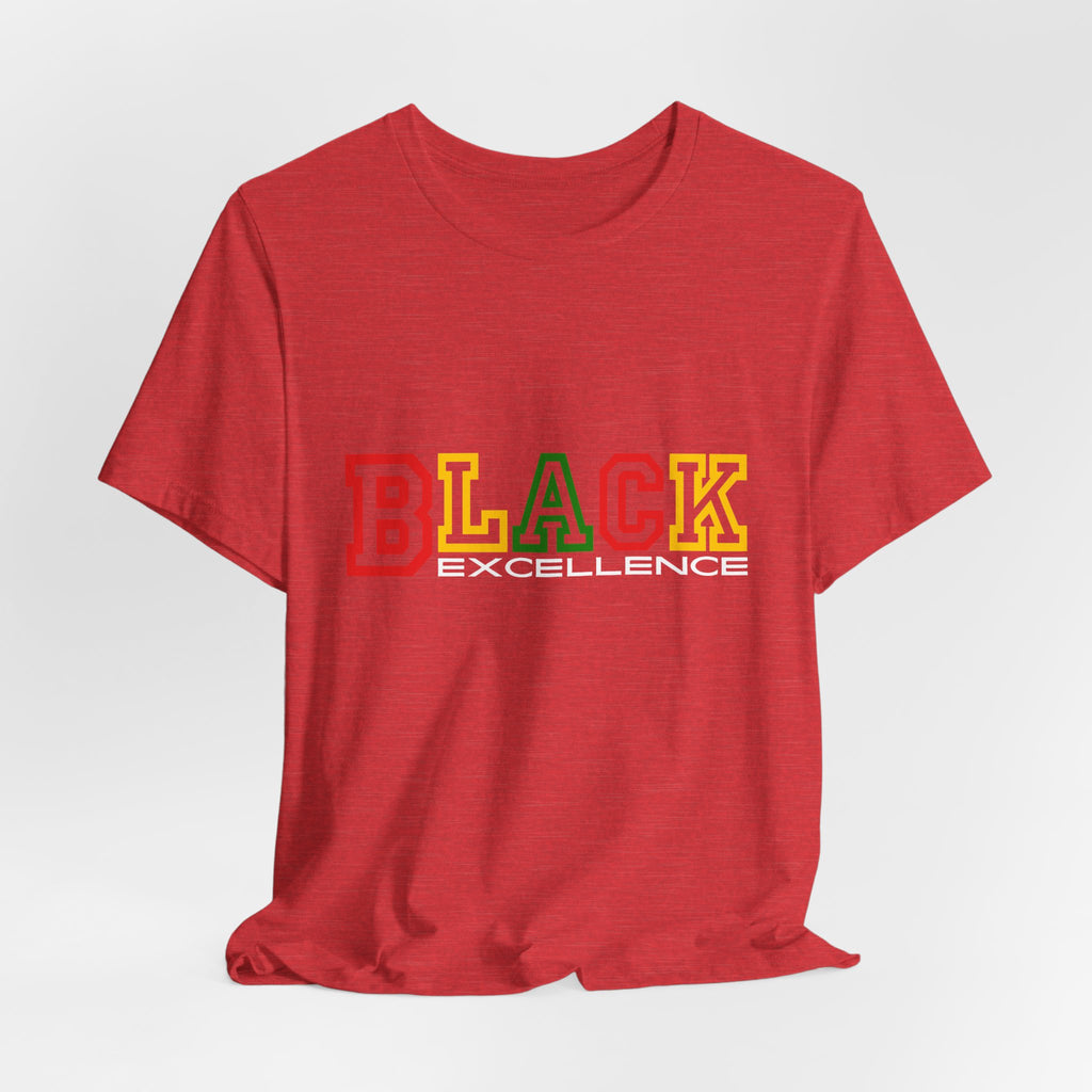 Black Excellence Tee — Pan-African Colors Pride Shirt