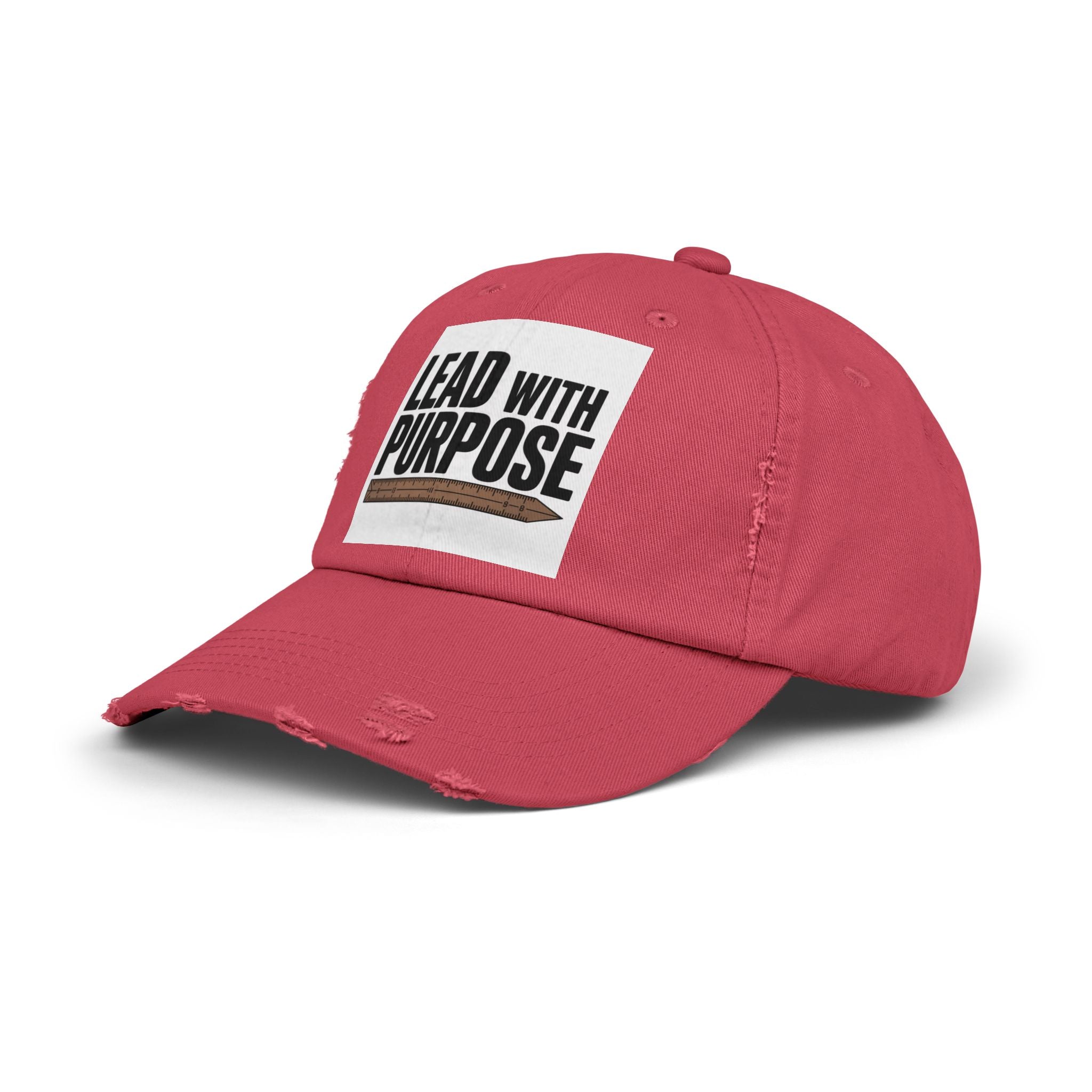 Distressed Cap with Inspirational Message, Casual Hat, Gift for Leaders, Motivational Headwear, Everyday Wear, Accessory for All Occasions