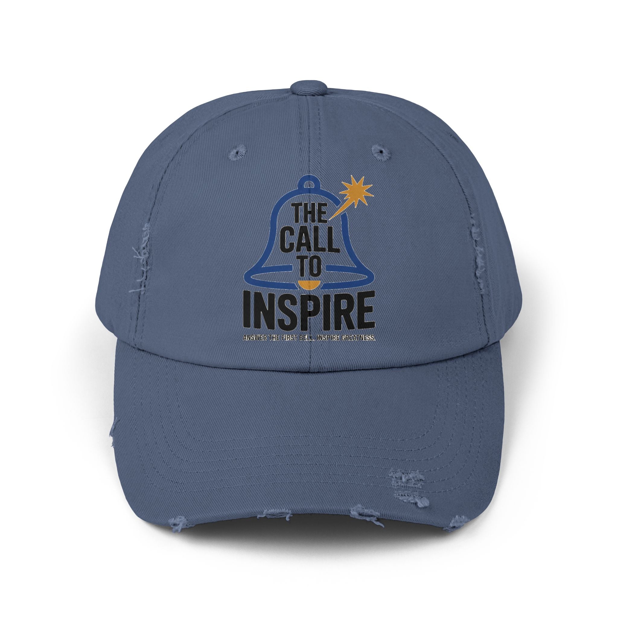 Inspiring Unisex Distressed Cap | Motivational Hat, Gift for Graduates, Everyday Wear, Trendy Cap