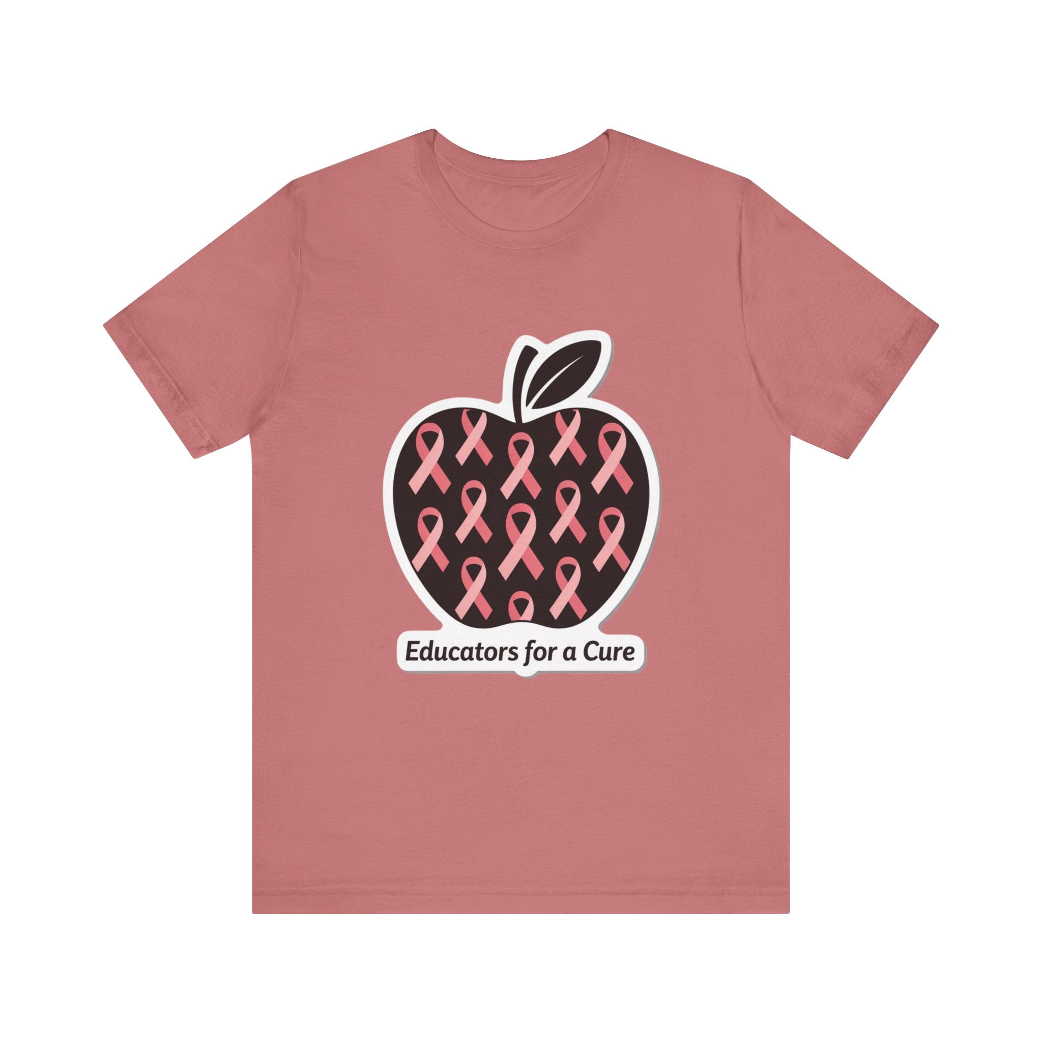 Educators for a Cure Unisex Short Sleeve Tee,  Breast Cancer Awareness Shirt