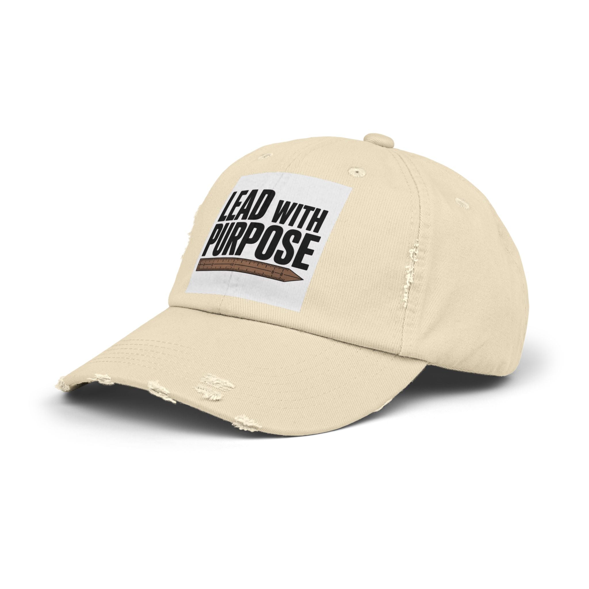 Distressed Cap with Inspirational Message, Casual Hat, Gift for Leaders, Motivational Headwear, Everyday Wear, Accessory for All Occasions