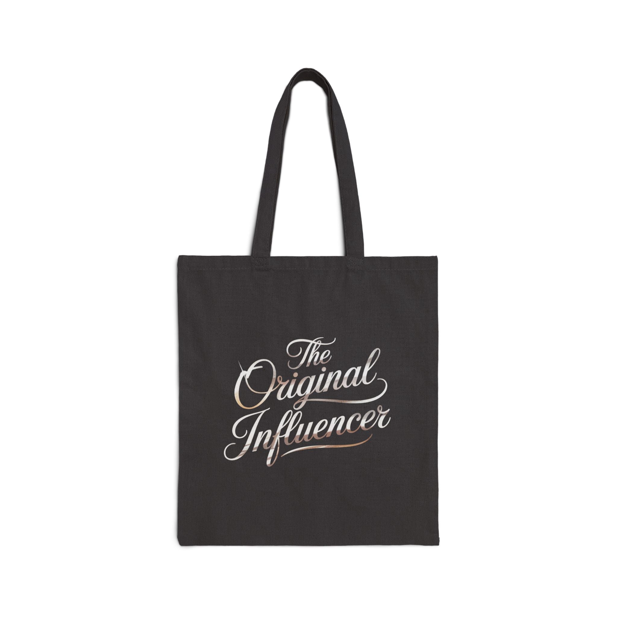 Tote Bag — "The Original Influencer" Retro Script Cotton Tote