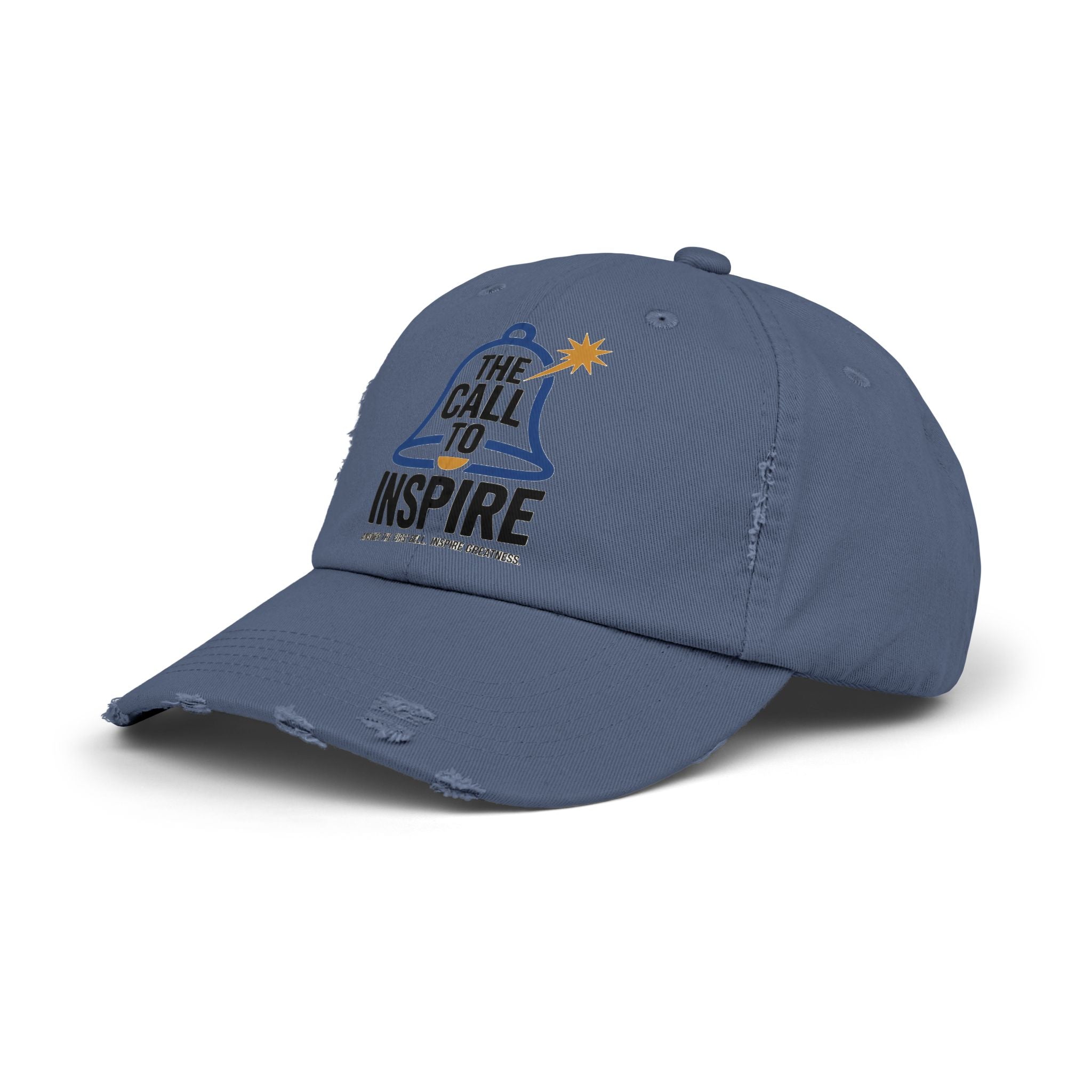 Inspiring Unisex Distressed Cap | Motivational Hat, Gift for Graduates, Everyday Wear, Trendy Cap