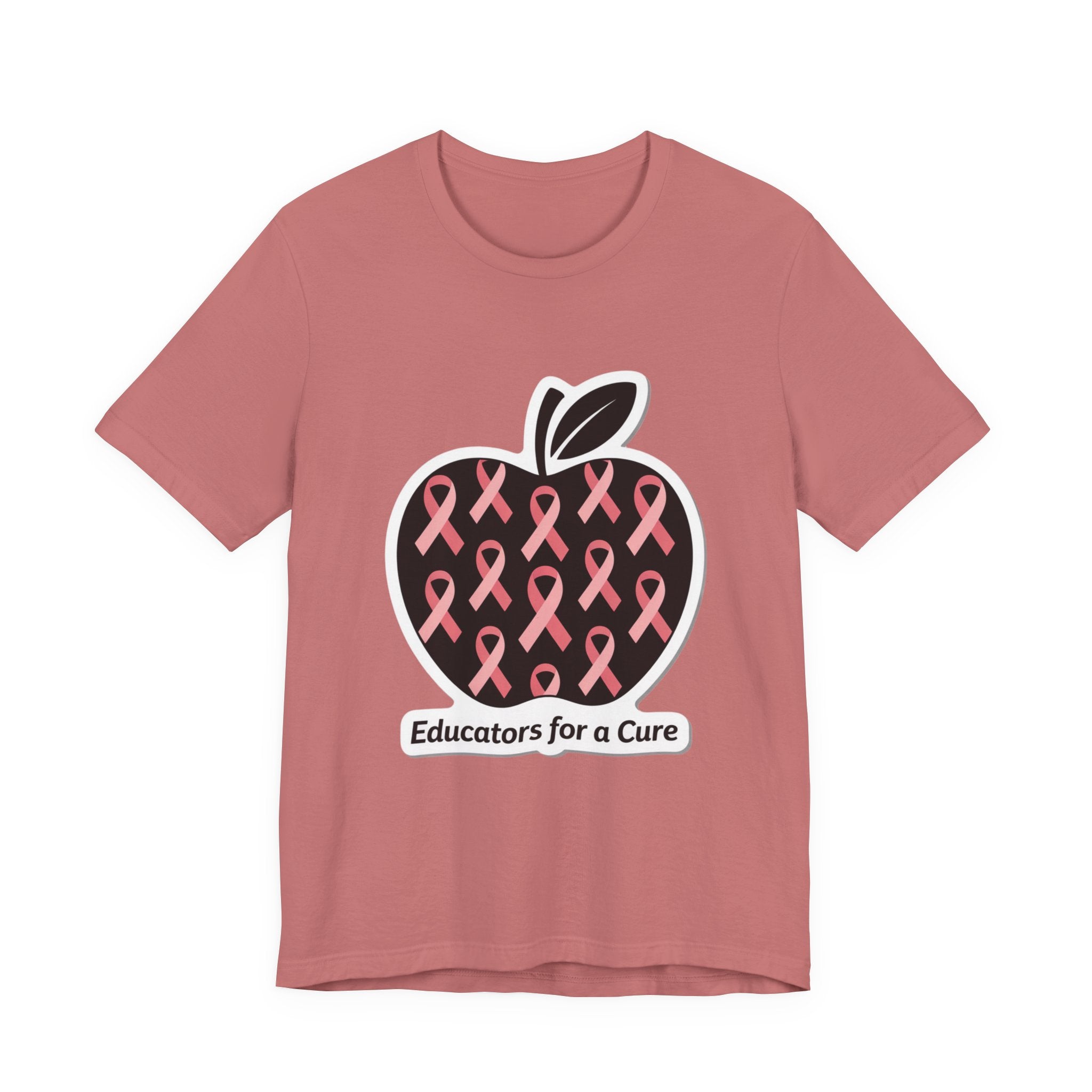 Educators for a Cure Unisex Short Sleeve Tee,  Breast Cancer Awareness Shirt