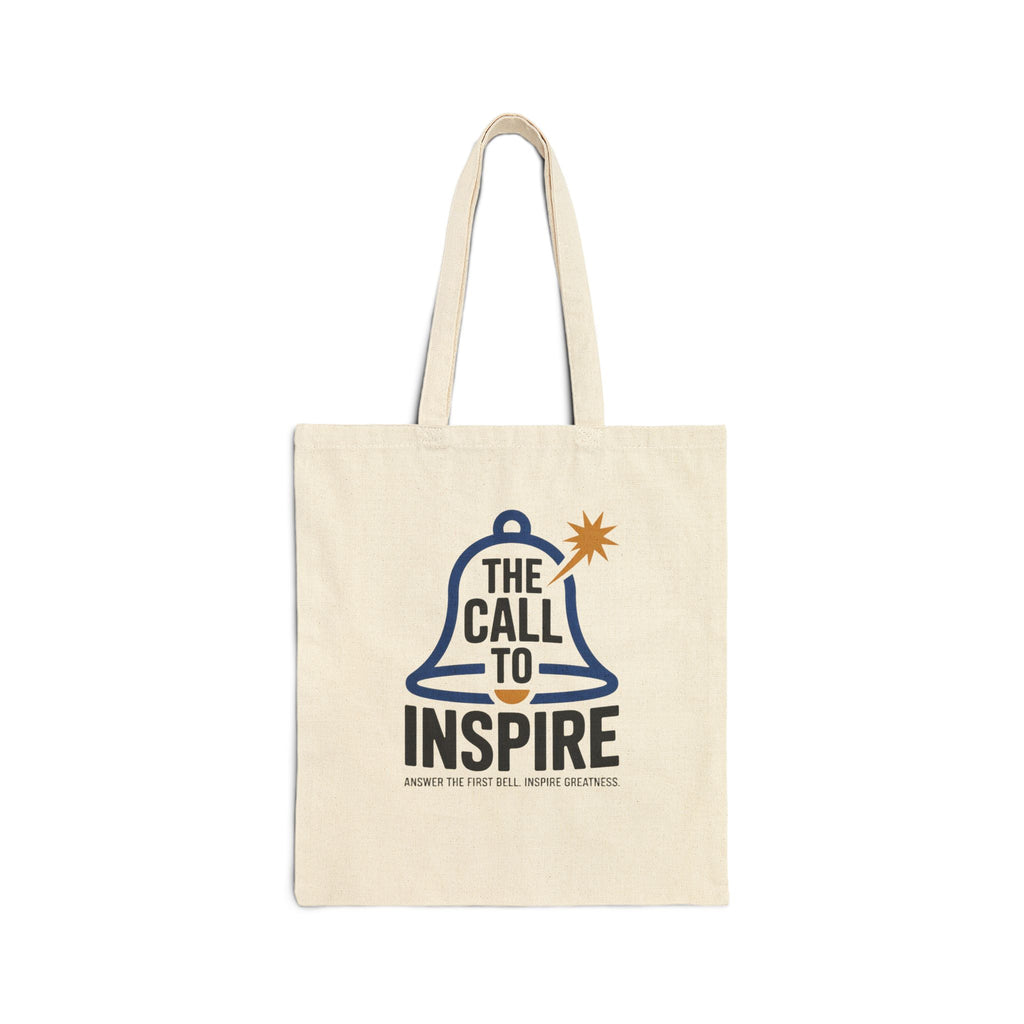 Inspiring Cotton Canvas Tote Bag, Eco-Friendly Shopping Bag, Gift for Students, Motivational Tote, Reusable Grocery Bag