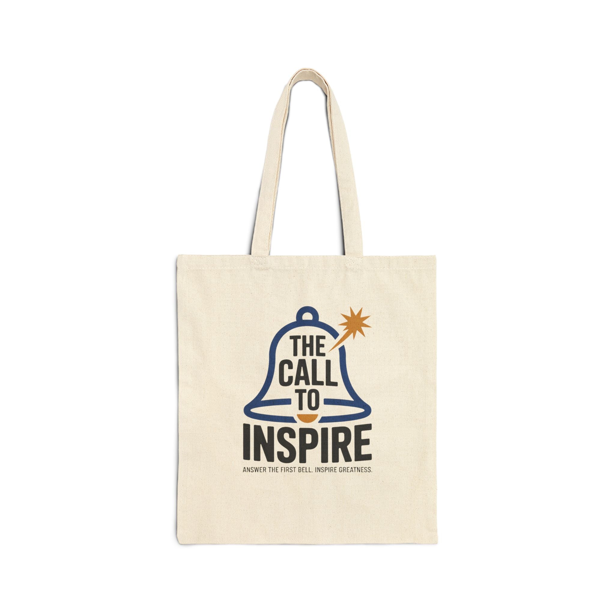 Inspiring Cotton Canvas Tote Bag, Eco-Friendly Shopping Bag, Gift for Students, Motivational Tote, Reusable Grocery Bag