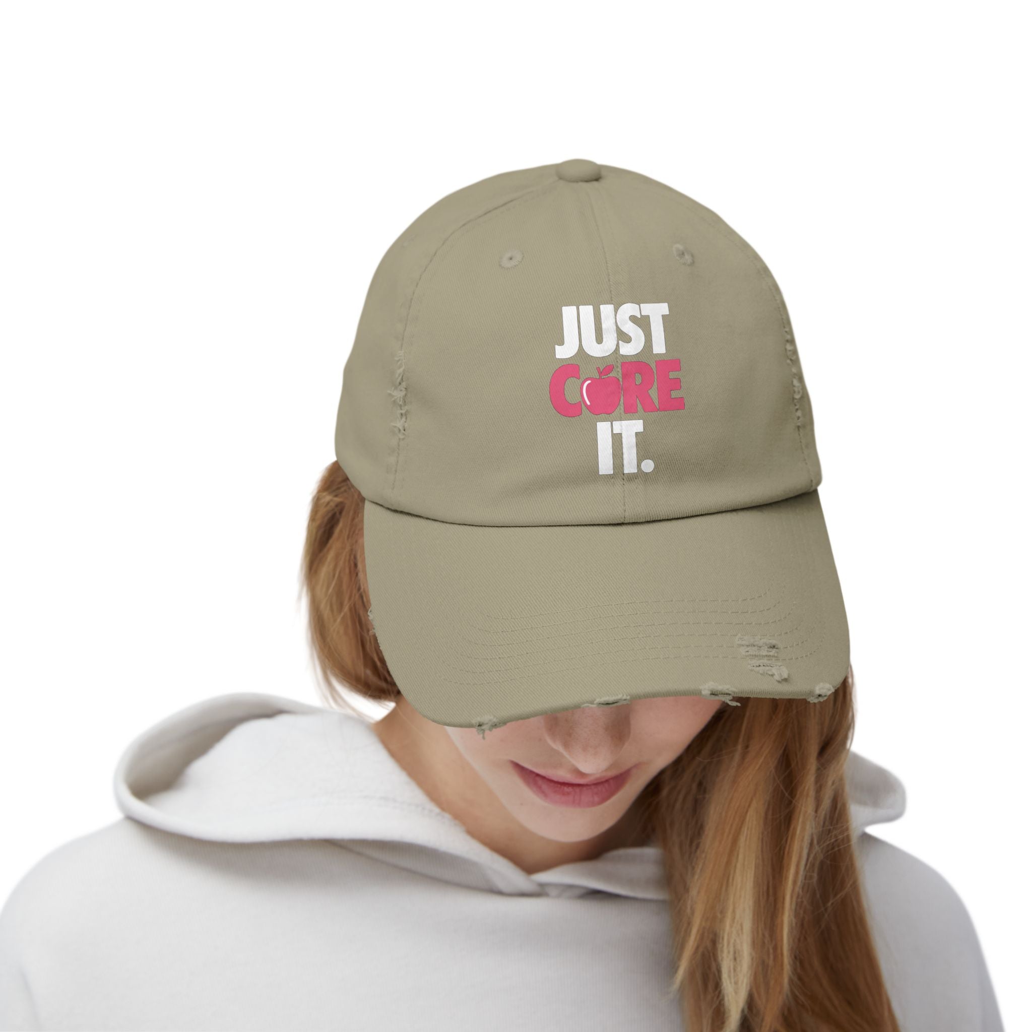 Just Cure IT (Breast Cancer Awareness ) Distressed Cap