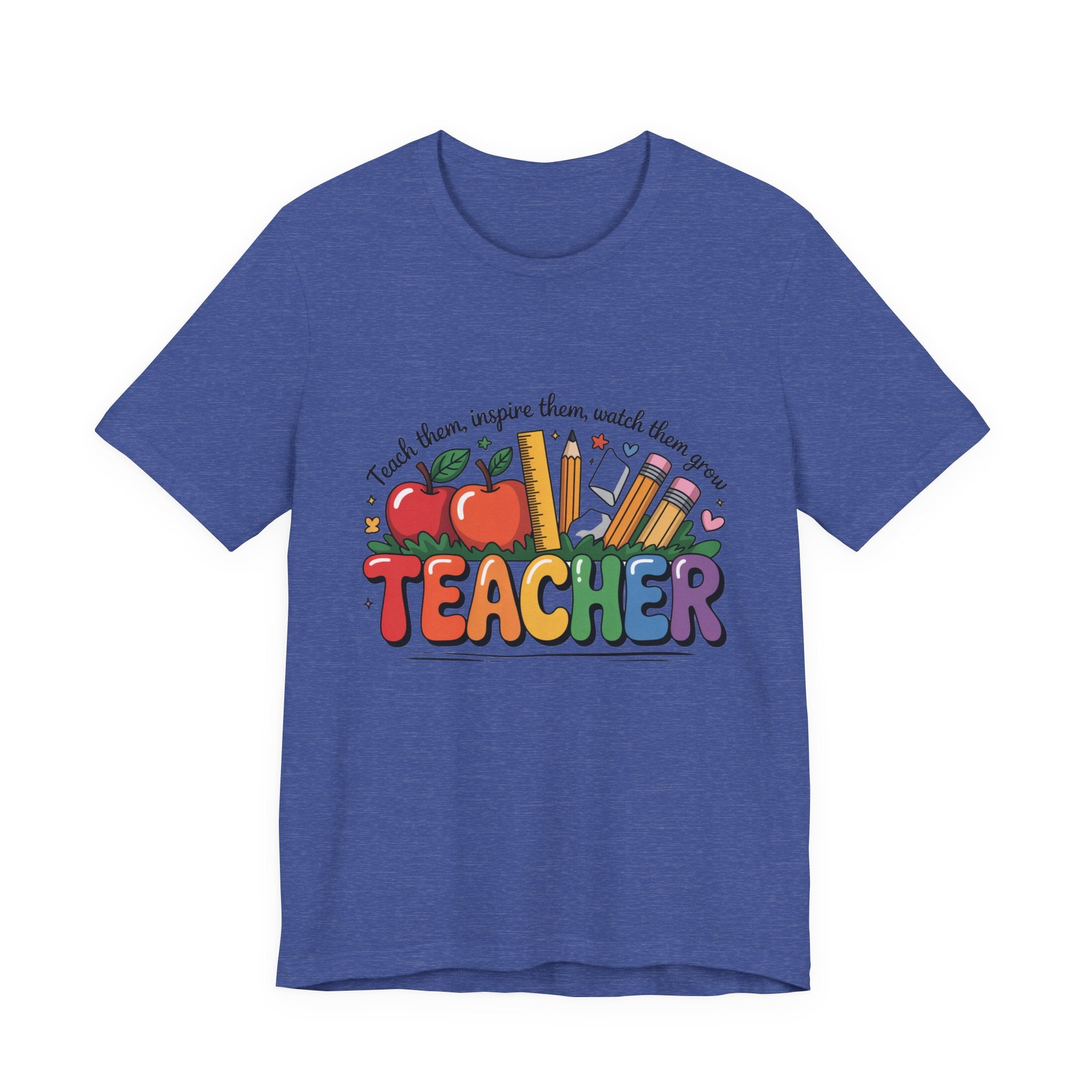 Colorful Teacher Appreciation Unisex Tee, Perfect Gift for Educators, Back to School, Graduation Gift, Teacher's Day, Classroom Wear