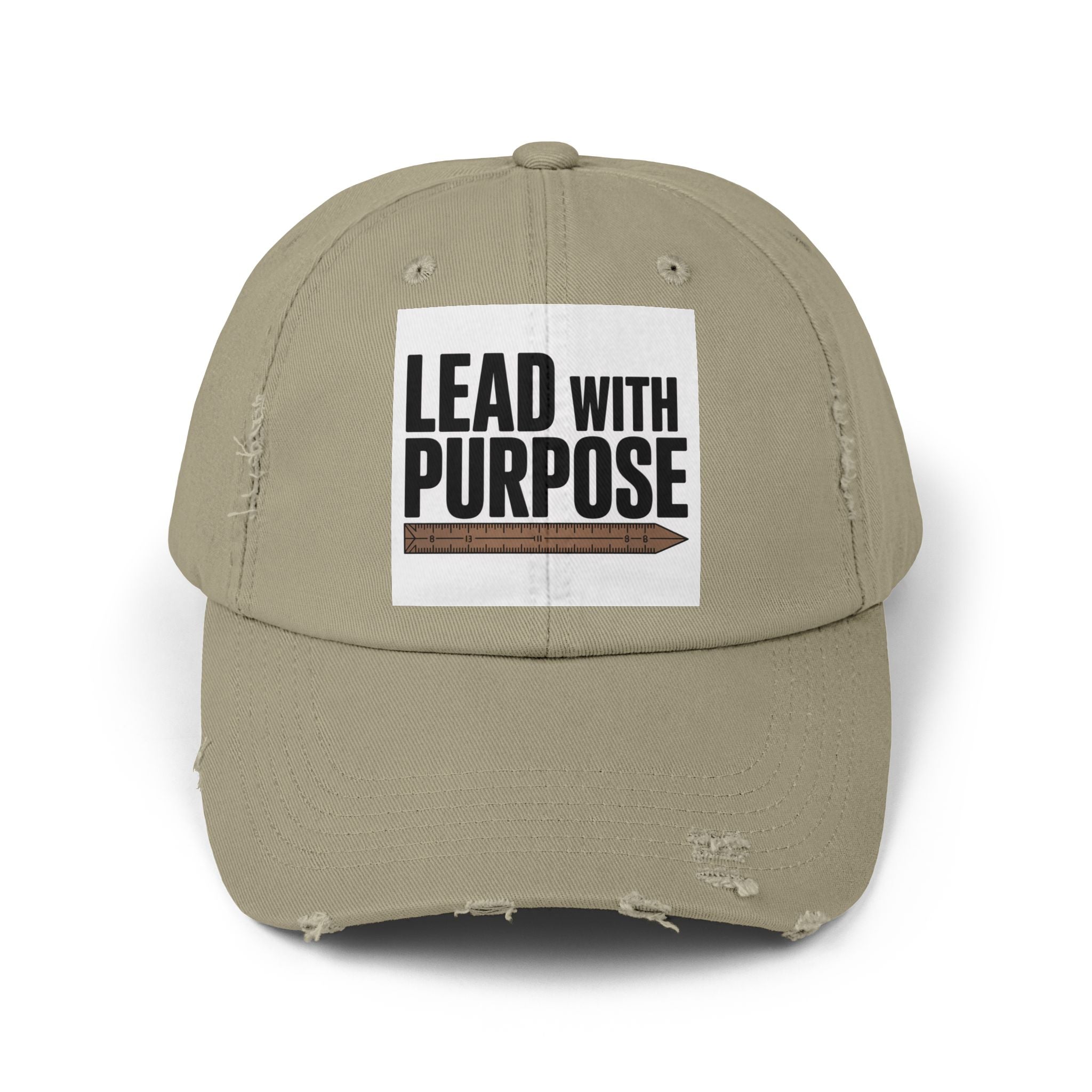 Distressed Cap with Inspirational Message, Casual Hat, Gift for Leaders, Motivational Headwear, Everyday Wear, Accessory for All Occasions