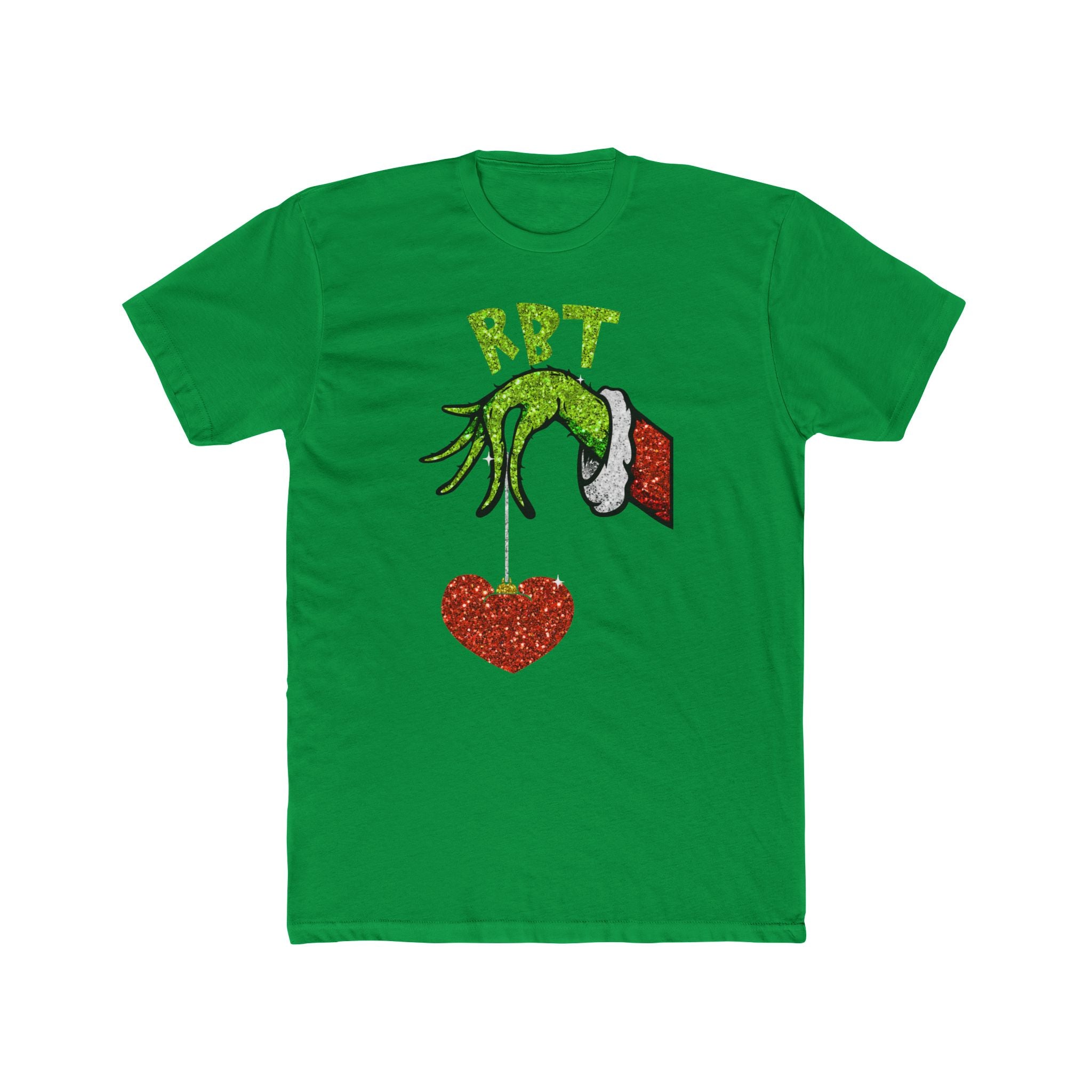 Grinch Hand Holding Heart T‑Shirt — RBT Holiday Christmas Tee