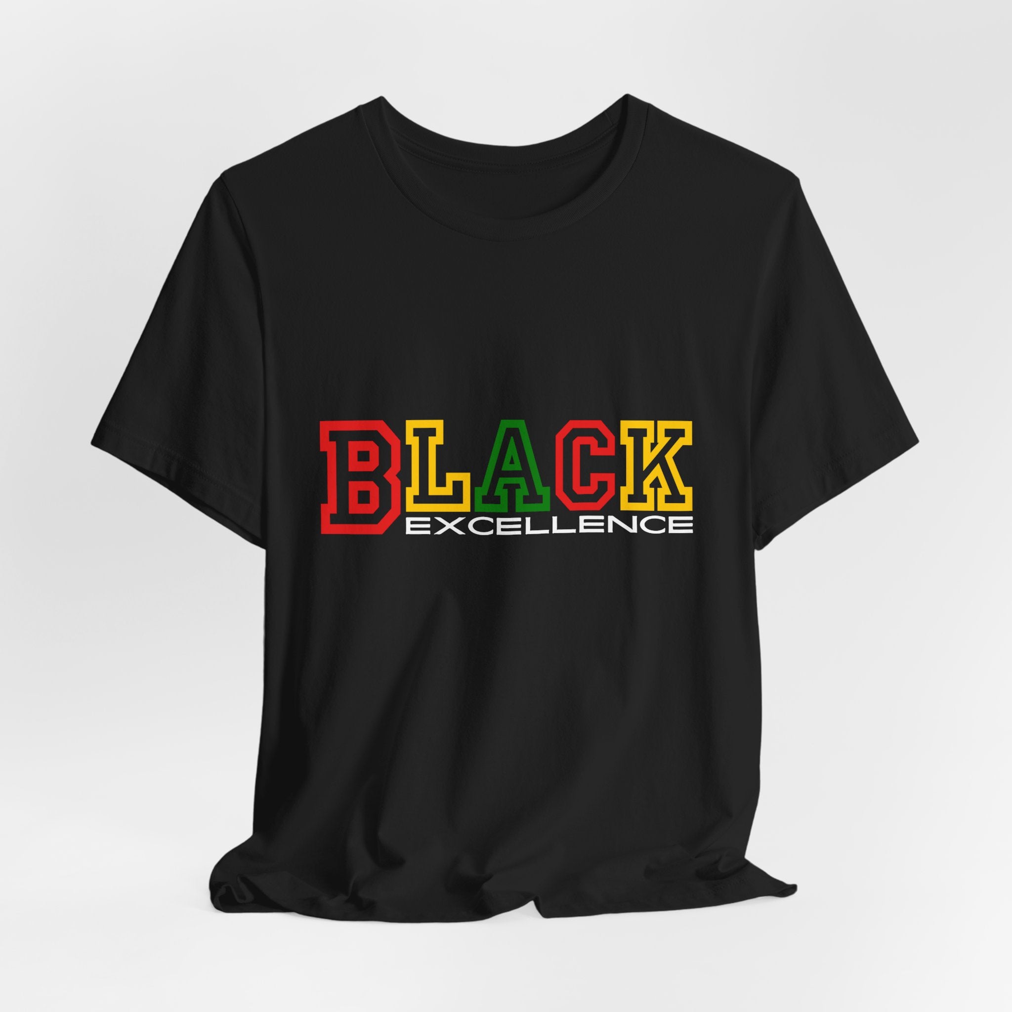 Black Excellence Tee — Pan-African Colors Pride Shirt