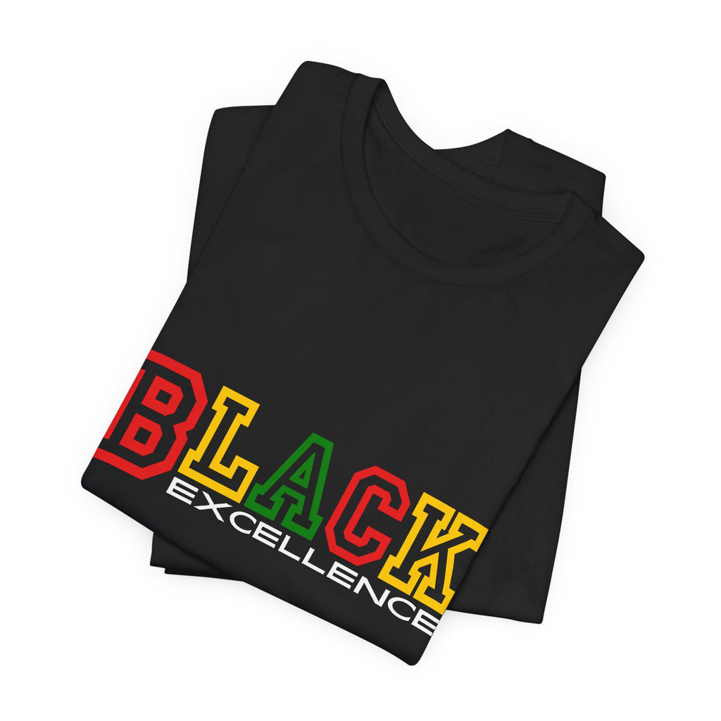 Black Excellence Tee — Pan-African Colors Pride Shirt