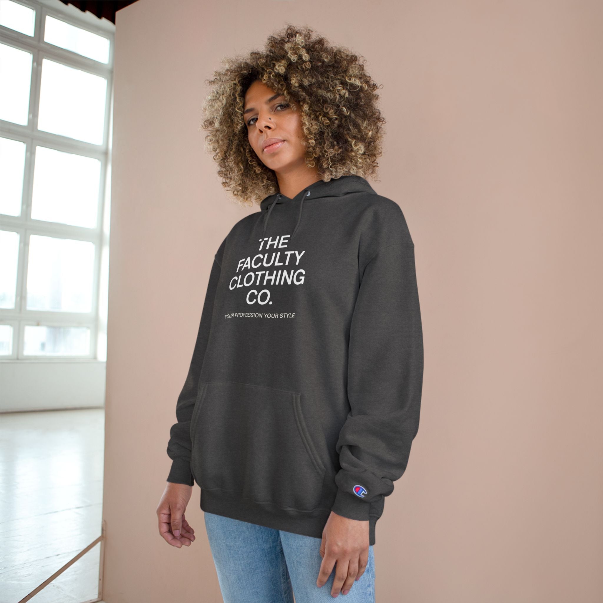Champion Faculty Hoodie - Comfortable Unisex Sweatshirt for Faculty Appreciation, Casual Wear, Gift for Teachers