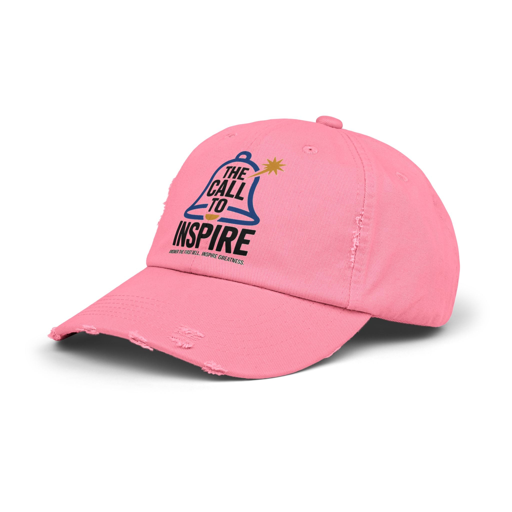 Inspiring Unisex Distressed Cap | Motivational Hat, Gift for Graduates, Everyday Wear, Trendy Cap