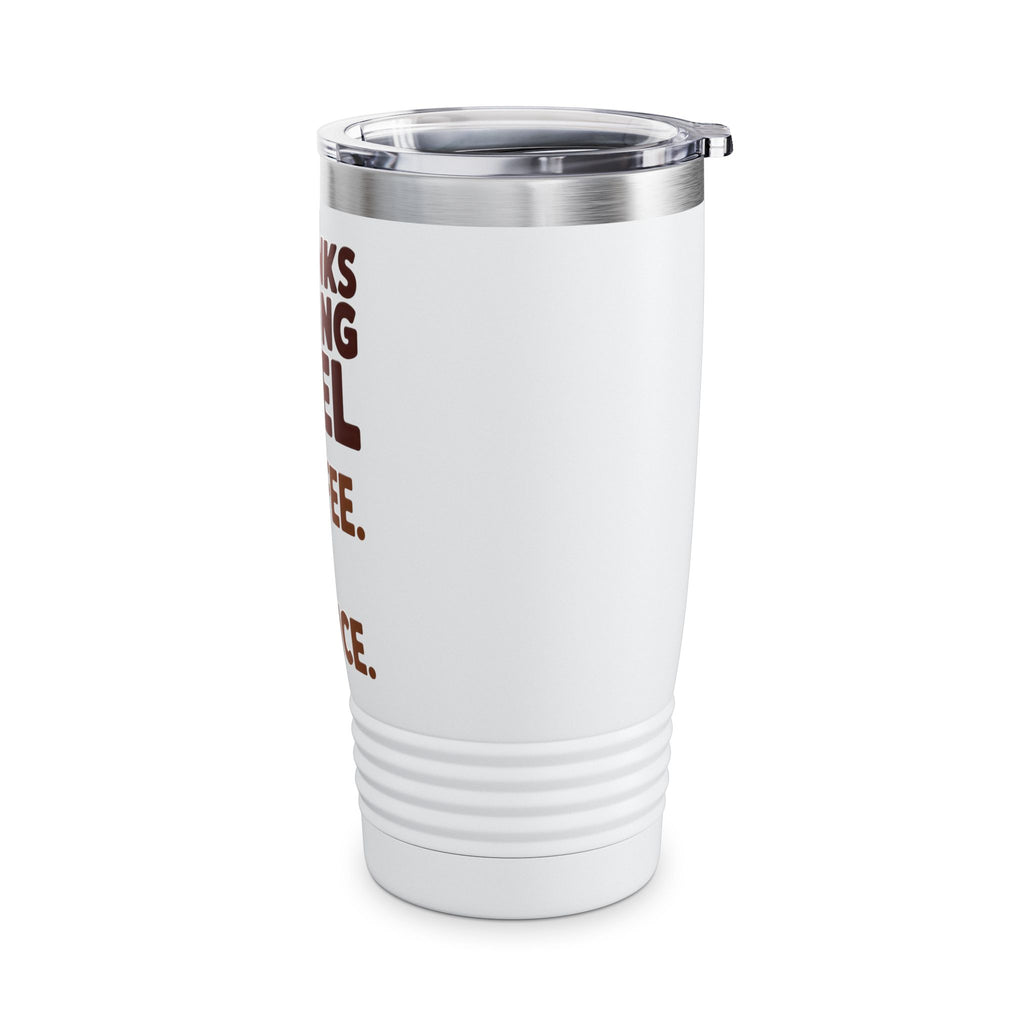 Thanksgiving Insulated Tumbler - 20oz - Coffee Fuel & Holiday Vibes