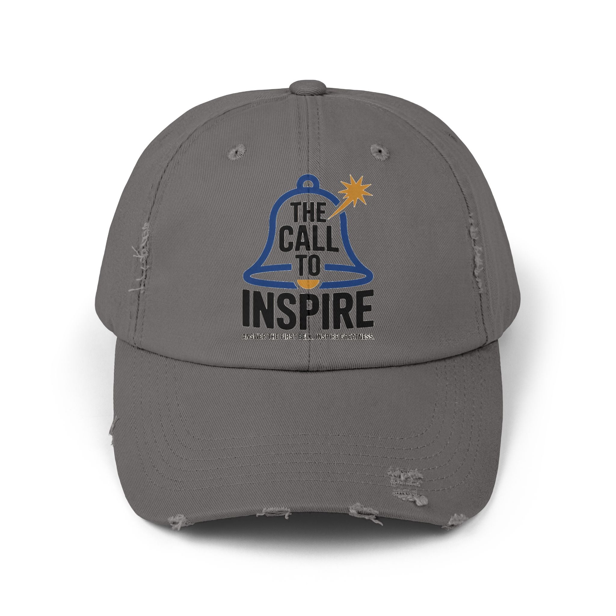 Inspiring Unisex Distressed Cap | Motivational Hat, Gift for Graduates, Everyday Wear, Trendy Cap