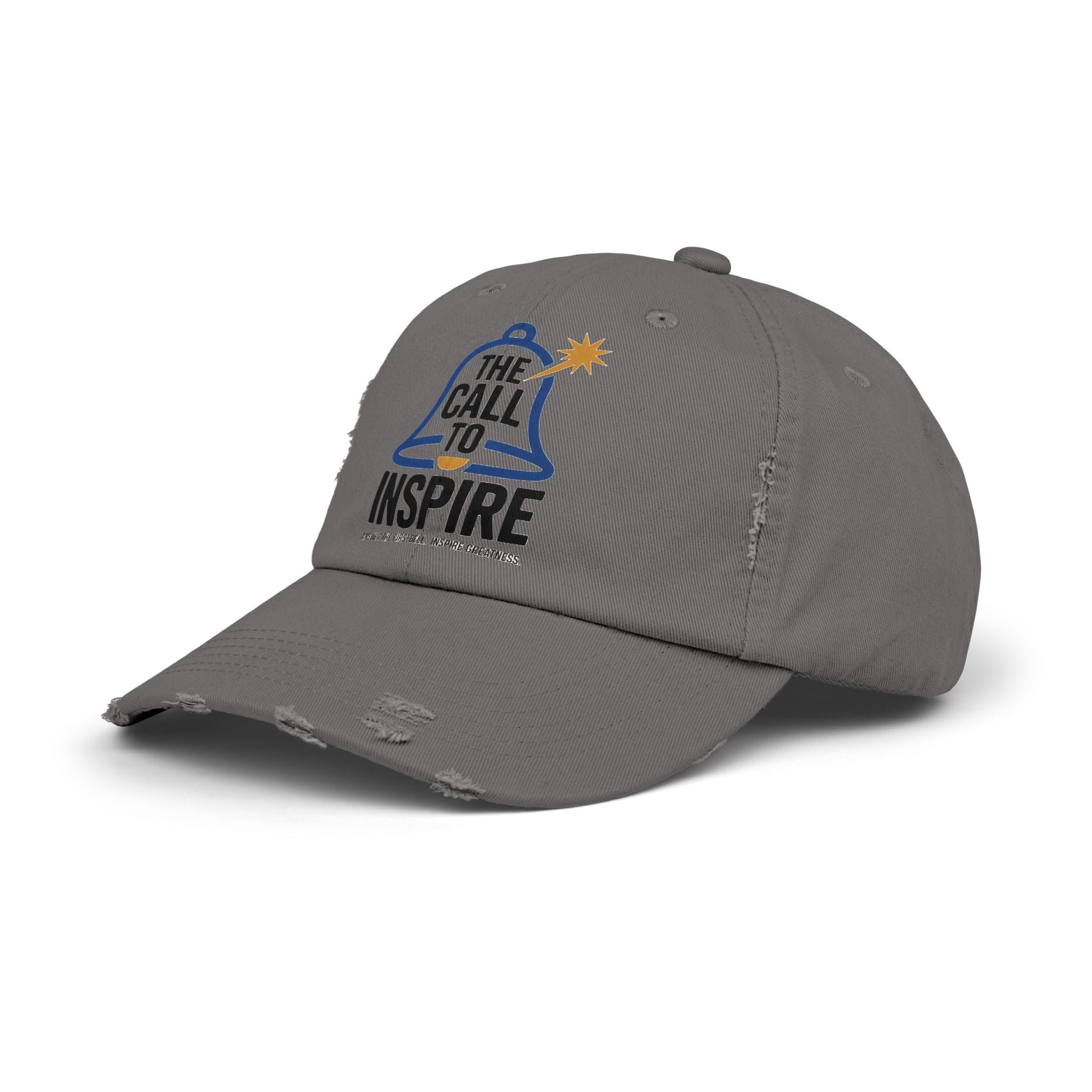 Inspiring Unisex Distressed Cap | Motivational Hat, Gift for Graduates, Everyday Wear, Trendy Cap