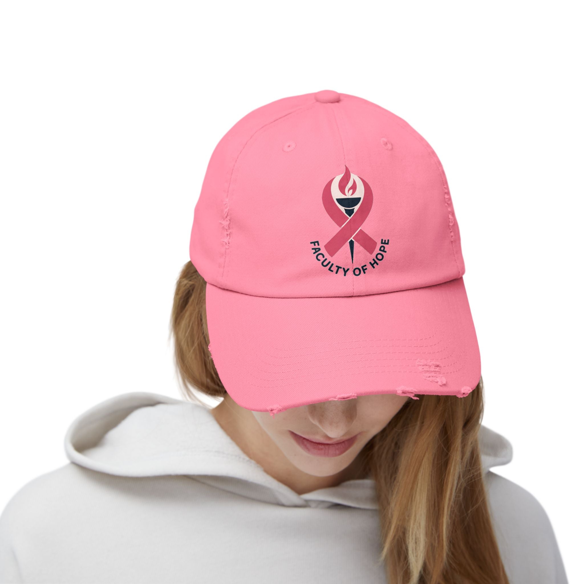 Faculty of Hope, Vintage Baseball Hat, Supportive Gift, Cancer Awareness, Everyday Casual Wear