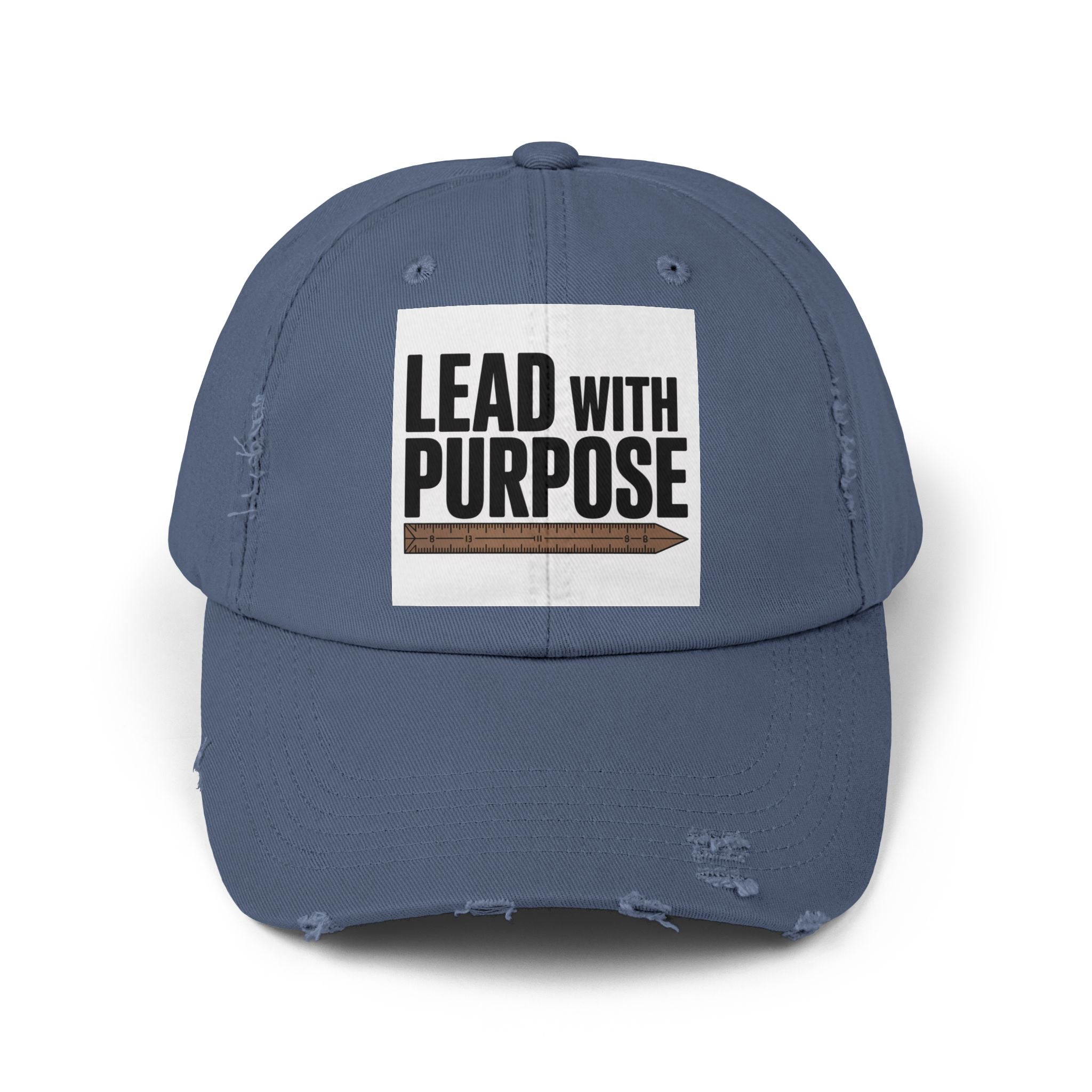 Distressed Cap with Inspirational Message, Casual Hat, Gift for Leaders, Motivational Headwear, Everyday Wear, Accessory for All Occasions
